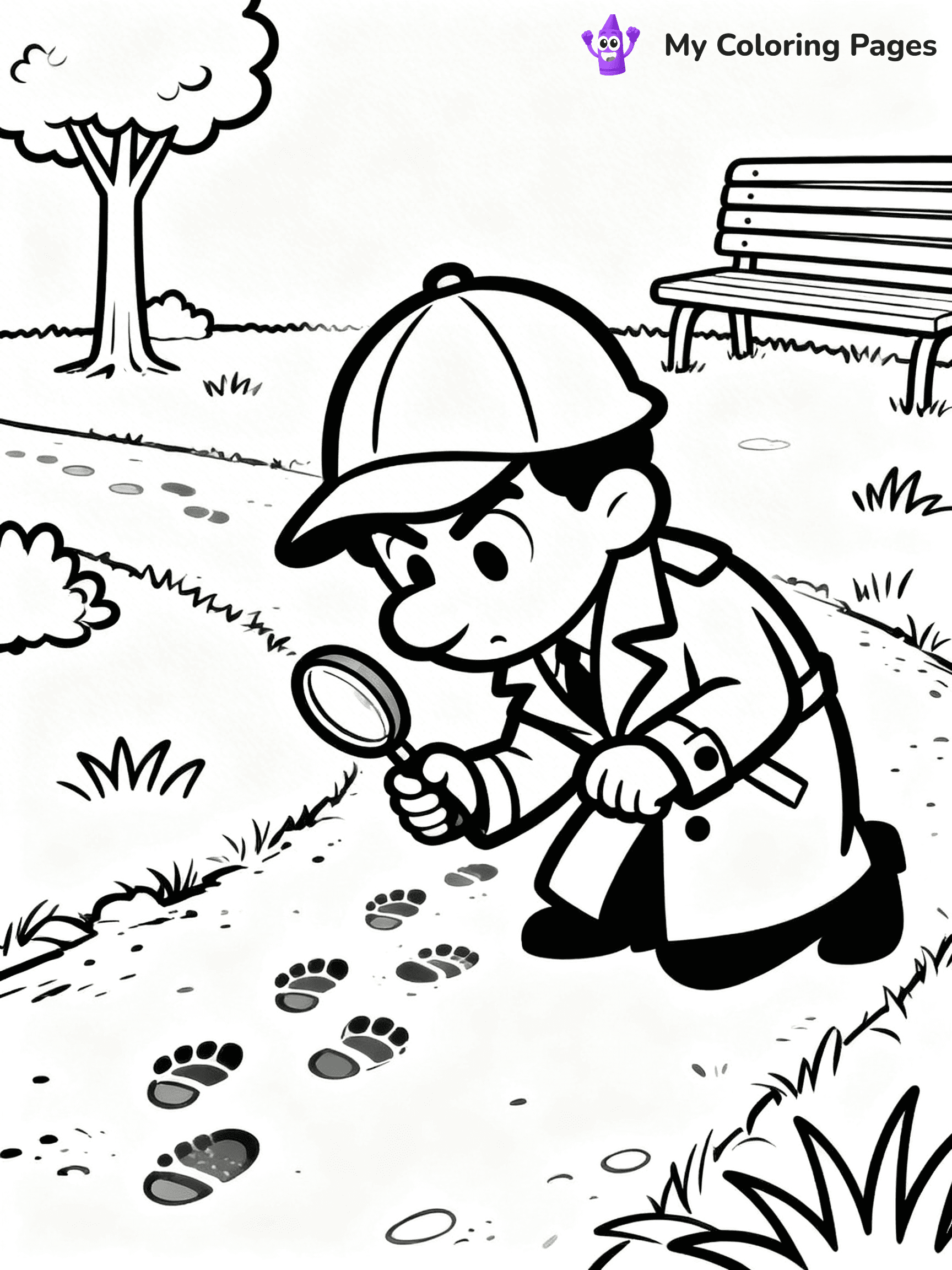 Detective Coloring Pages - 4