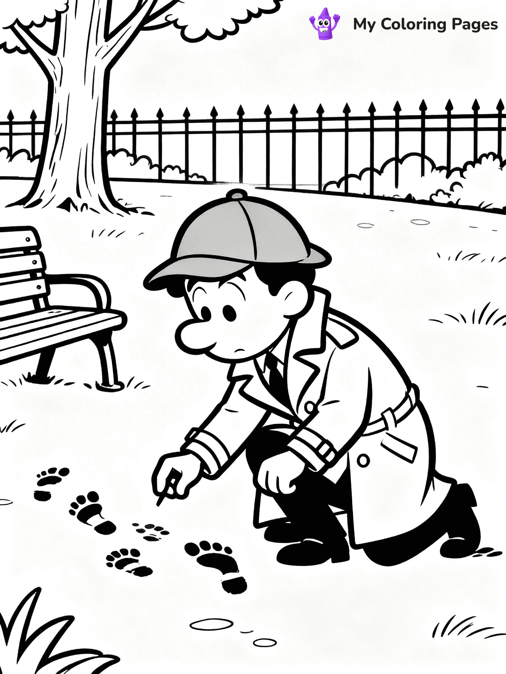 Detective Coloring Pages - 3