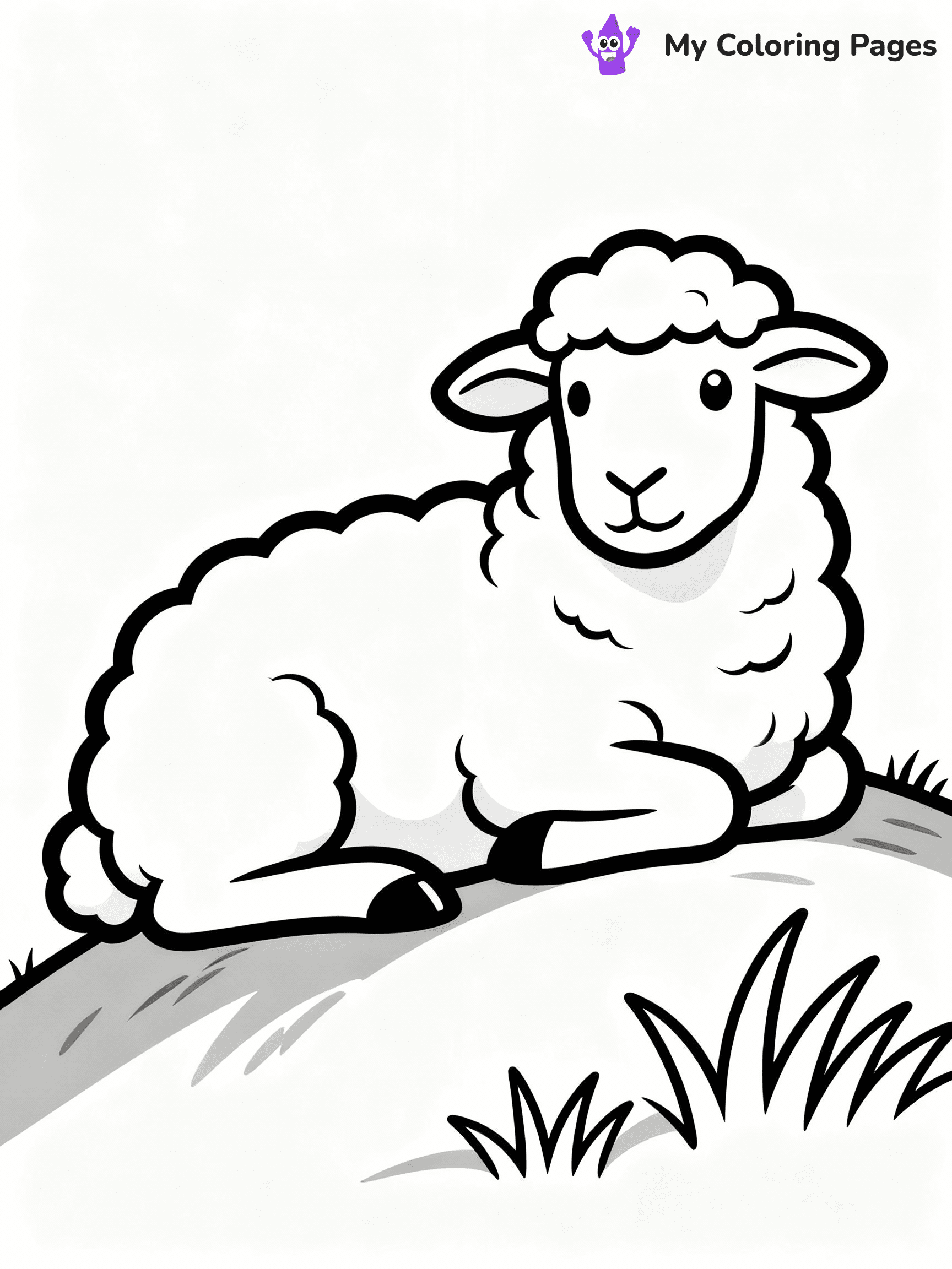 Sheep Coloring Pages - 43