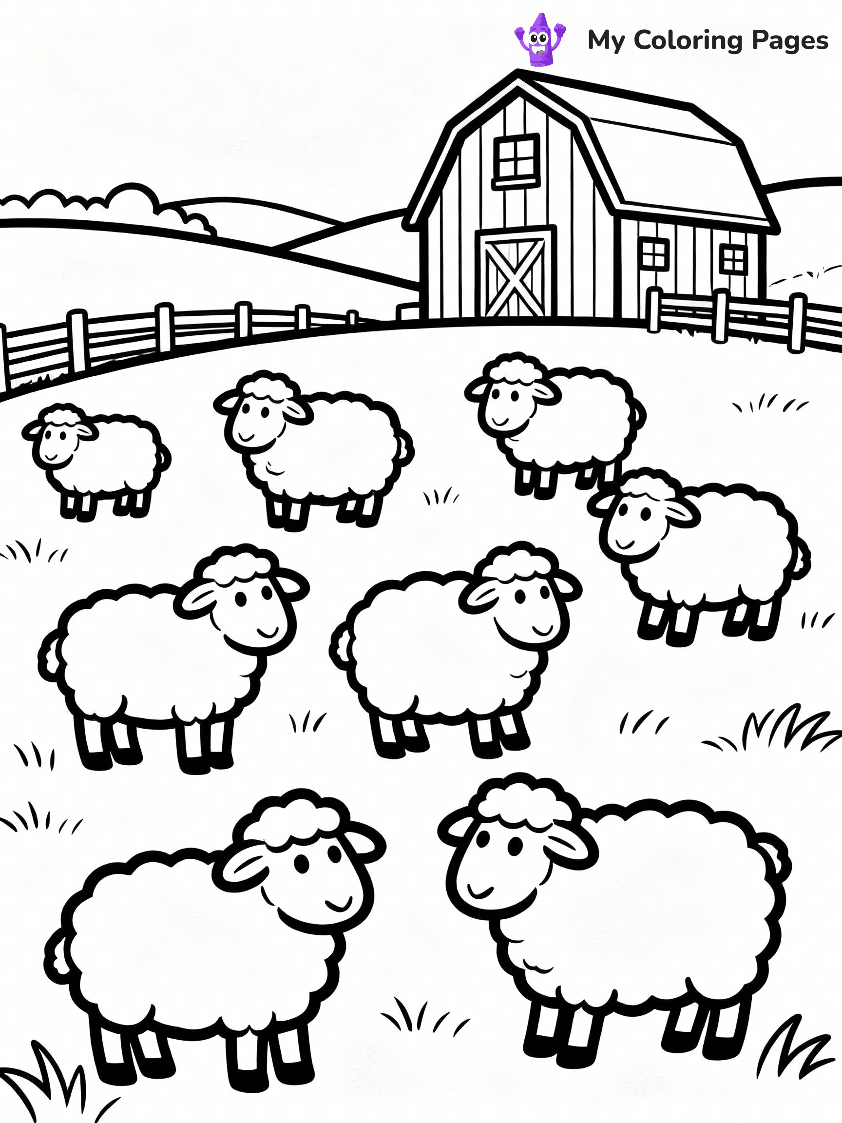 Sheep Coloring Pages - 31