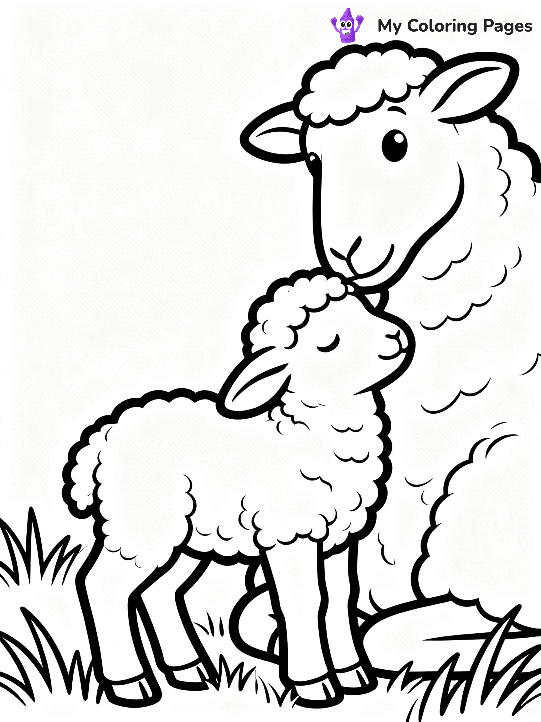 Sheep Coloring Pages - 18