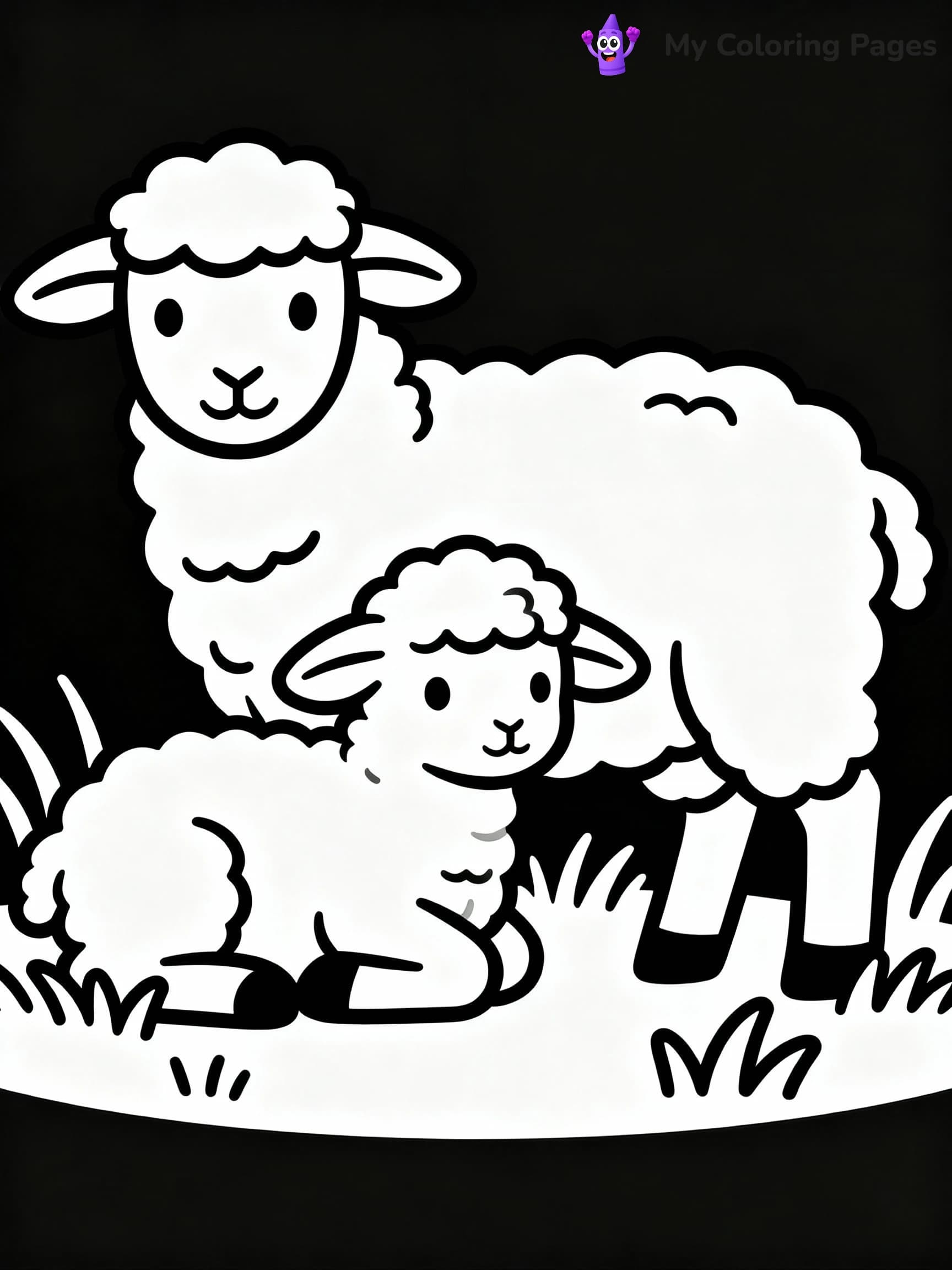 Sheep Coloring Pages - 16