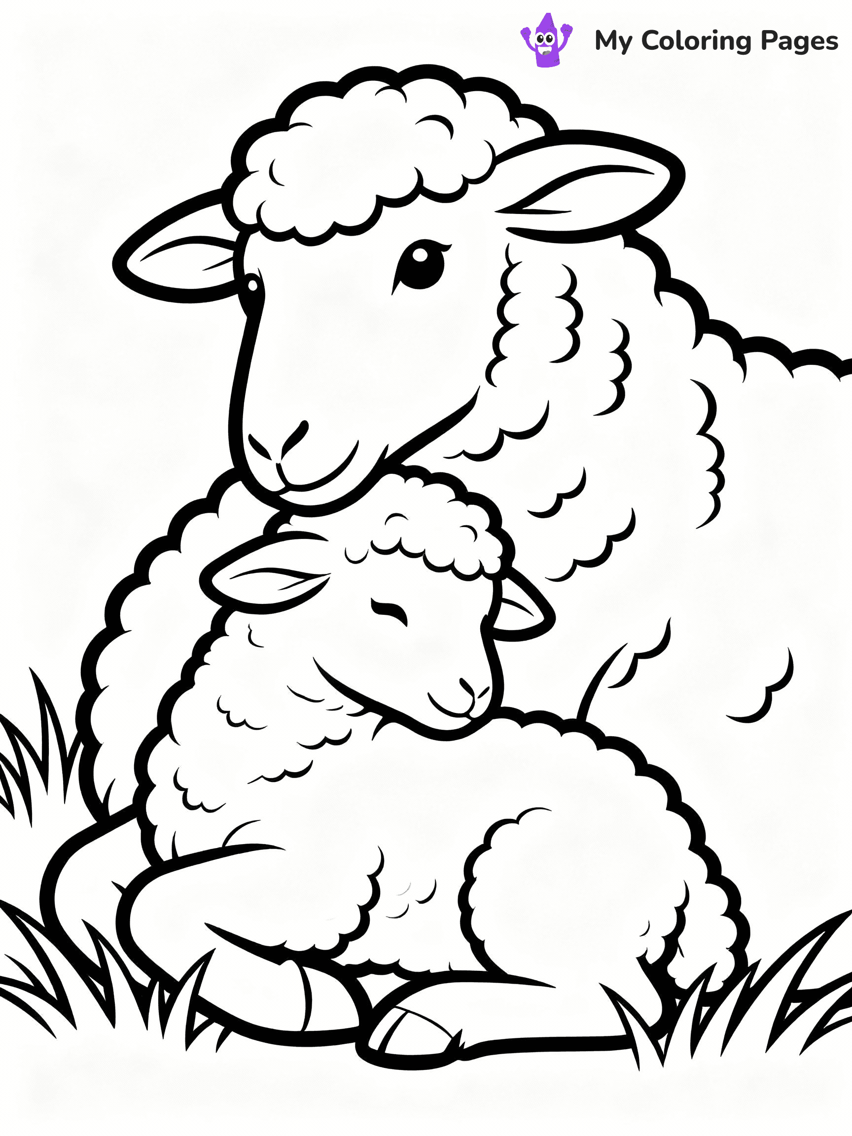 Sheep Coloring Pages - 15