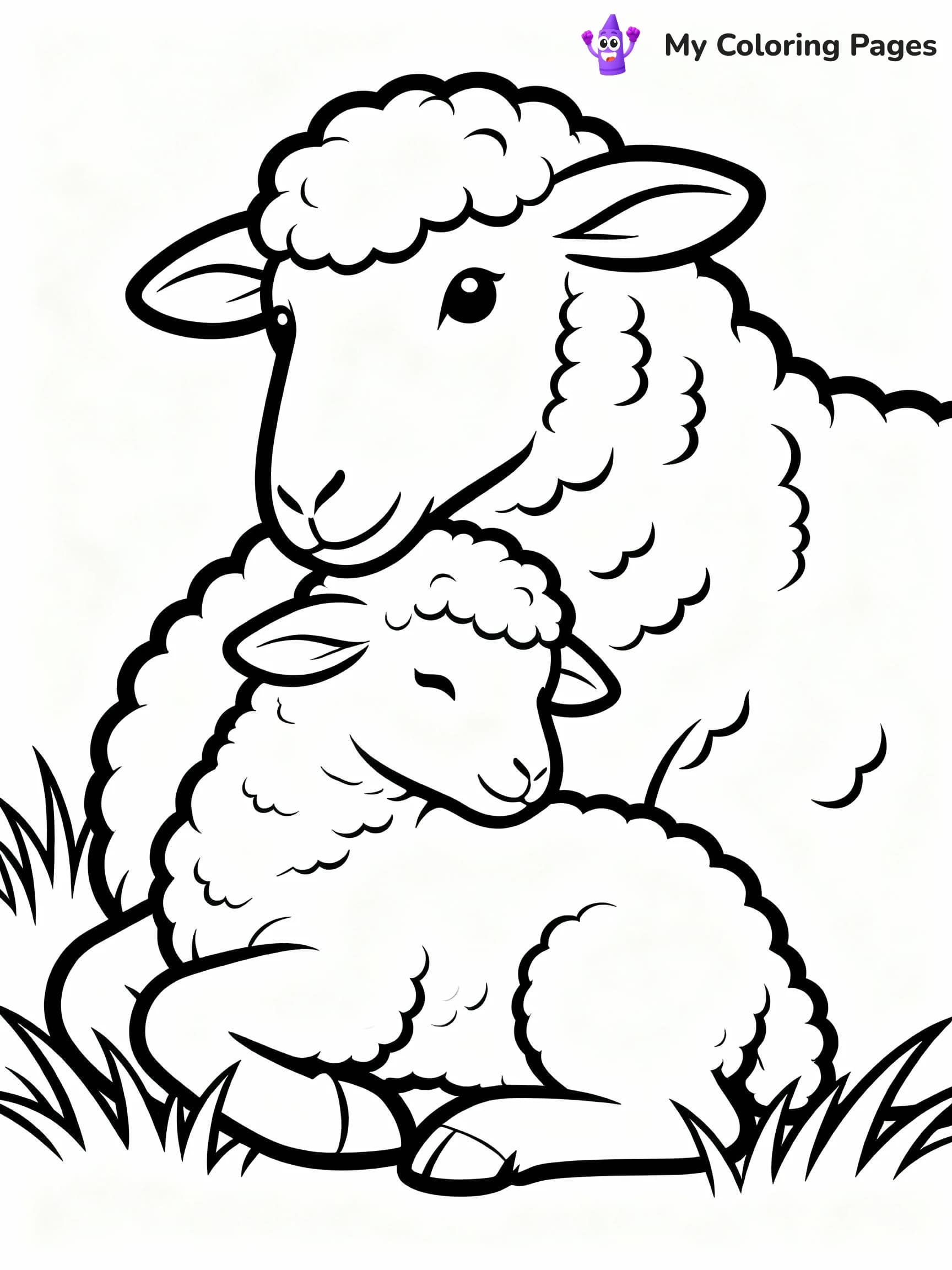 Sheep Coloring Pages - 15