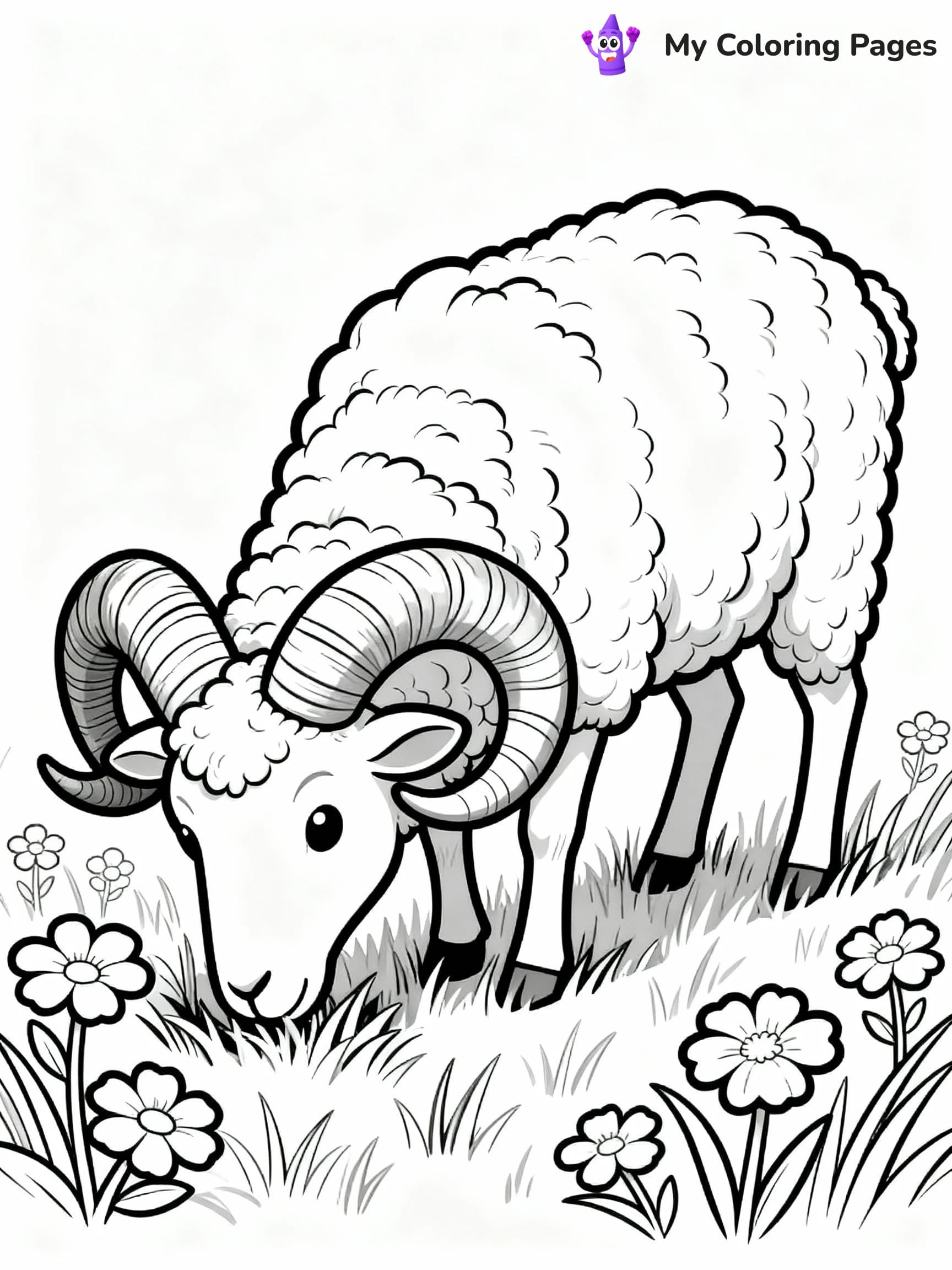 Sheep Coloring Pages - 14