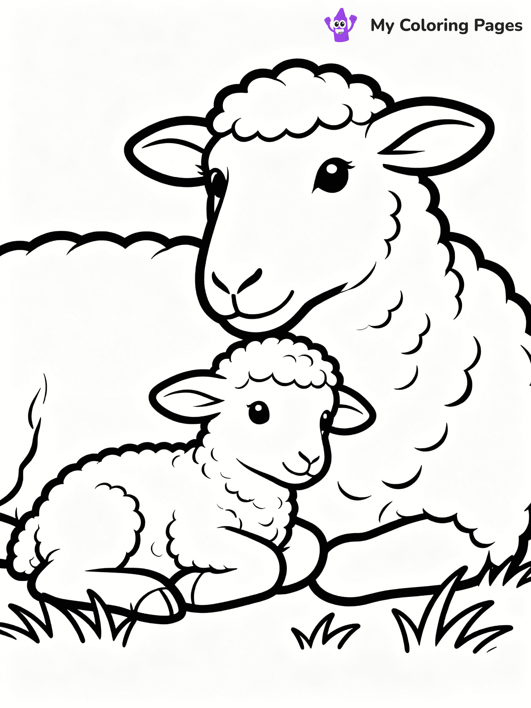Sheep Coloring Pages - 13
