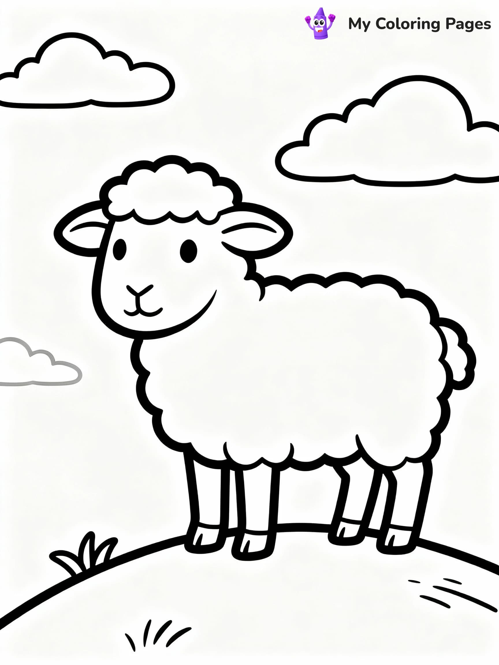 Sheep Coloring Pages - 7