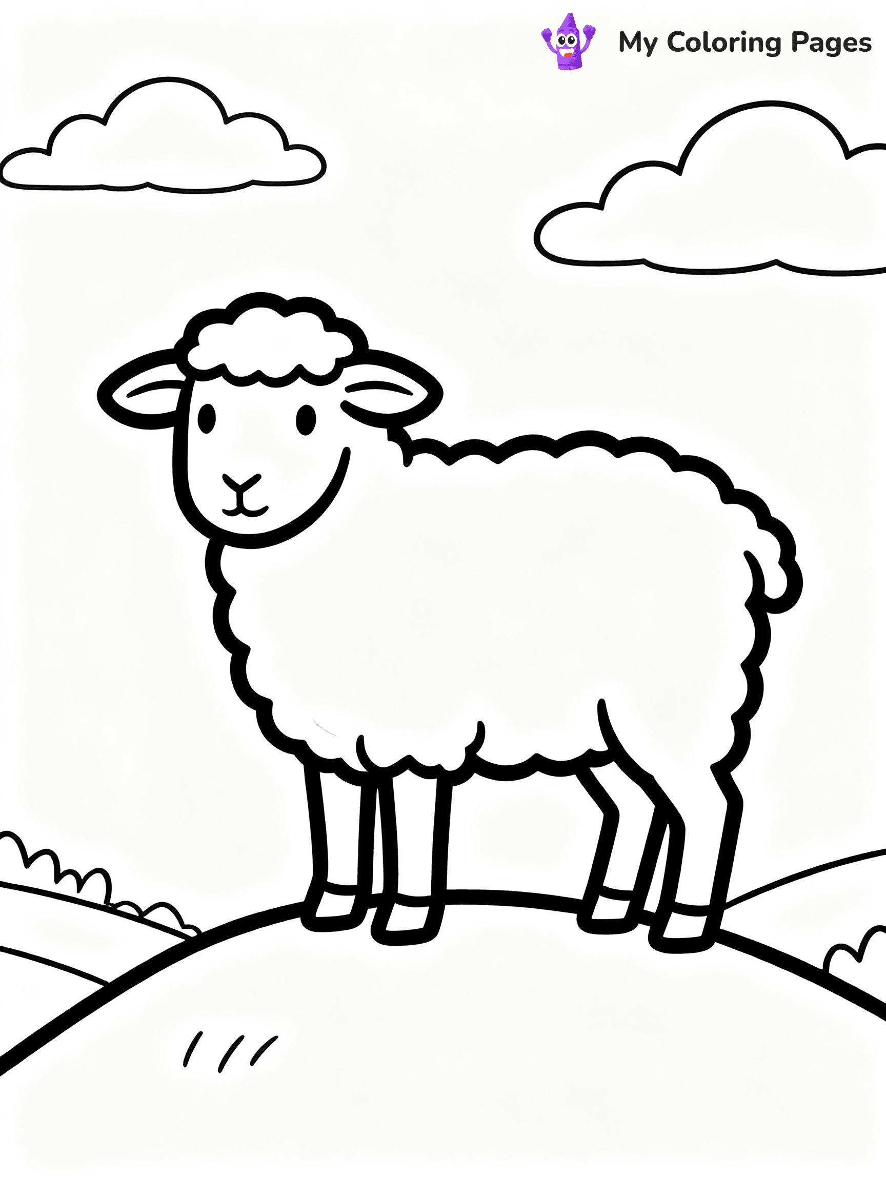 Sheep Coloring Pages - 5