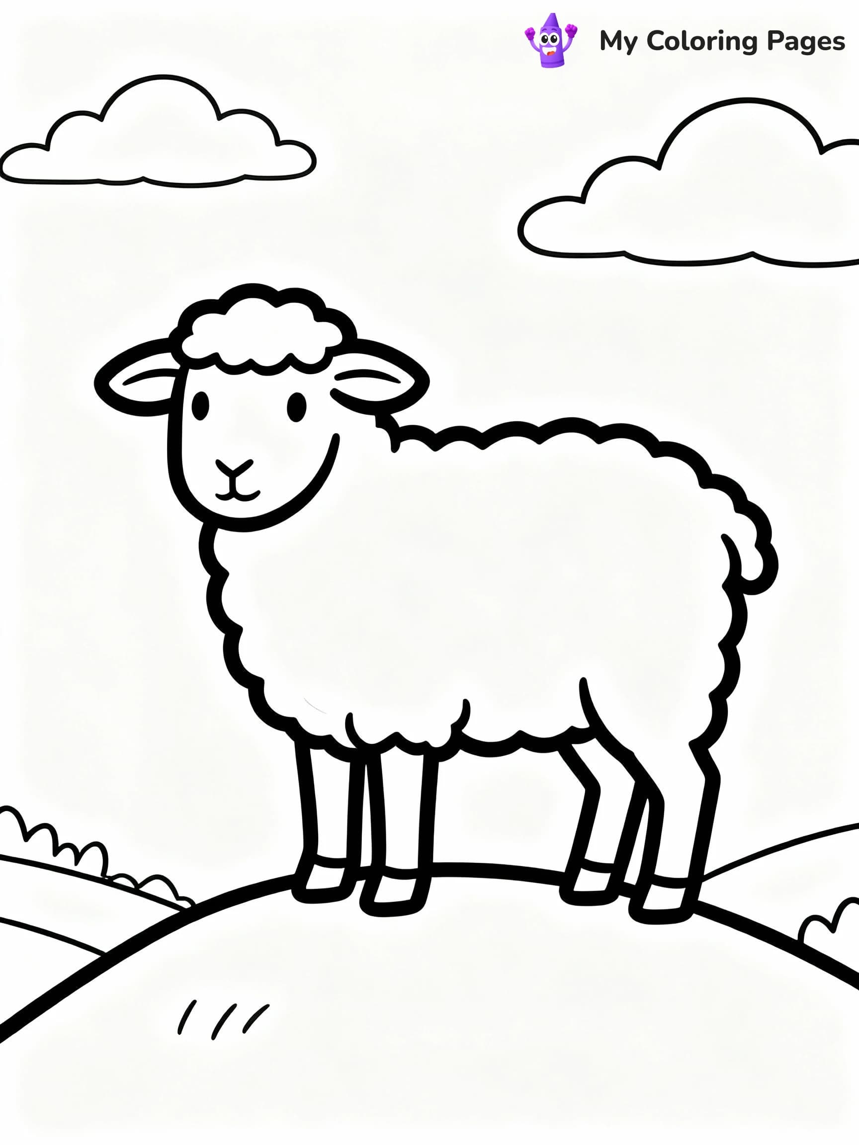 Sheep Coloring Pages - 5