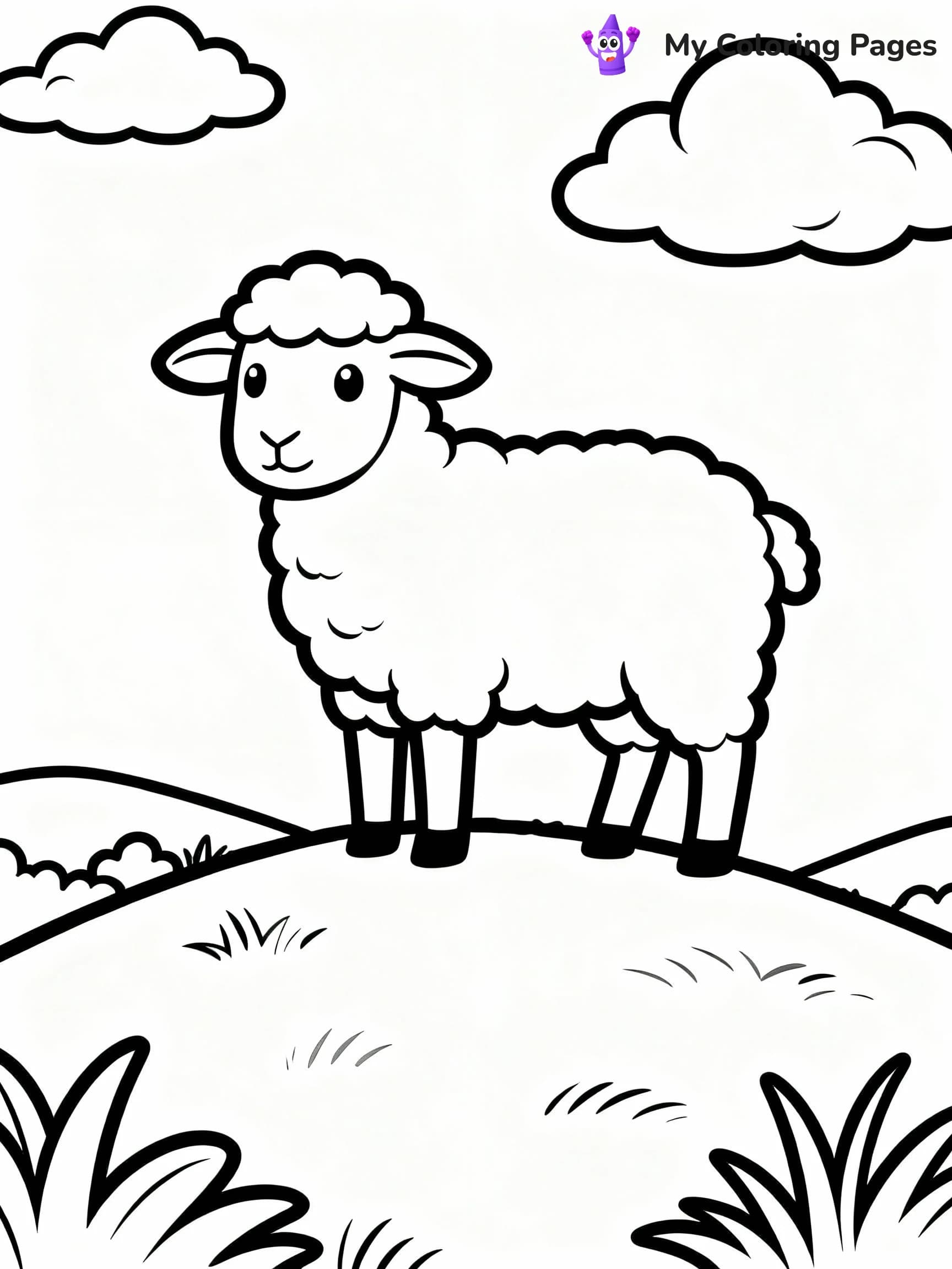 Sheep Coloring Pages - 3