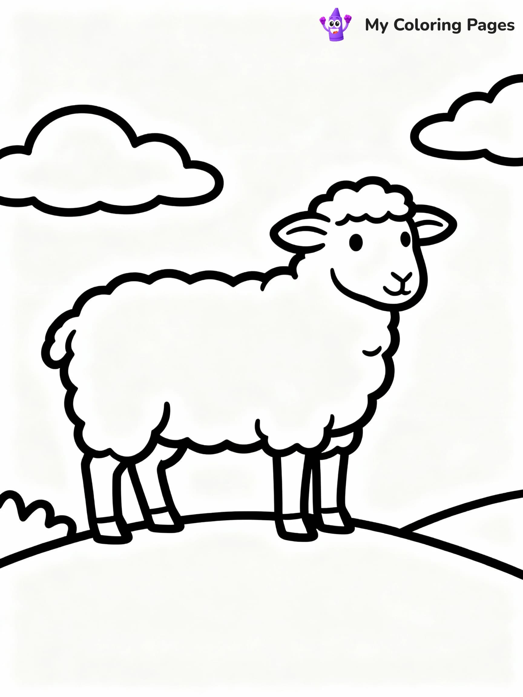Sheep Coloring Pages - 2