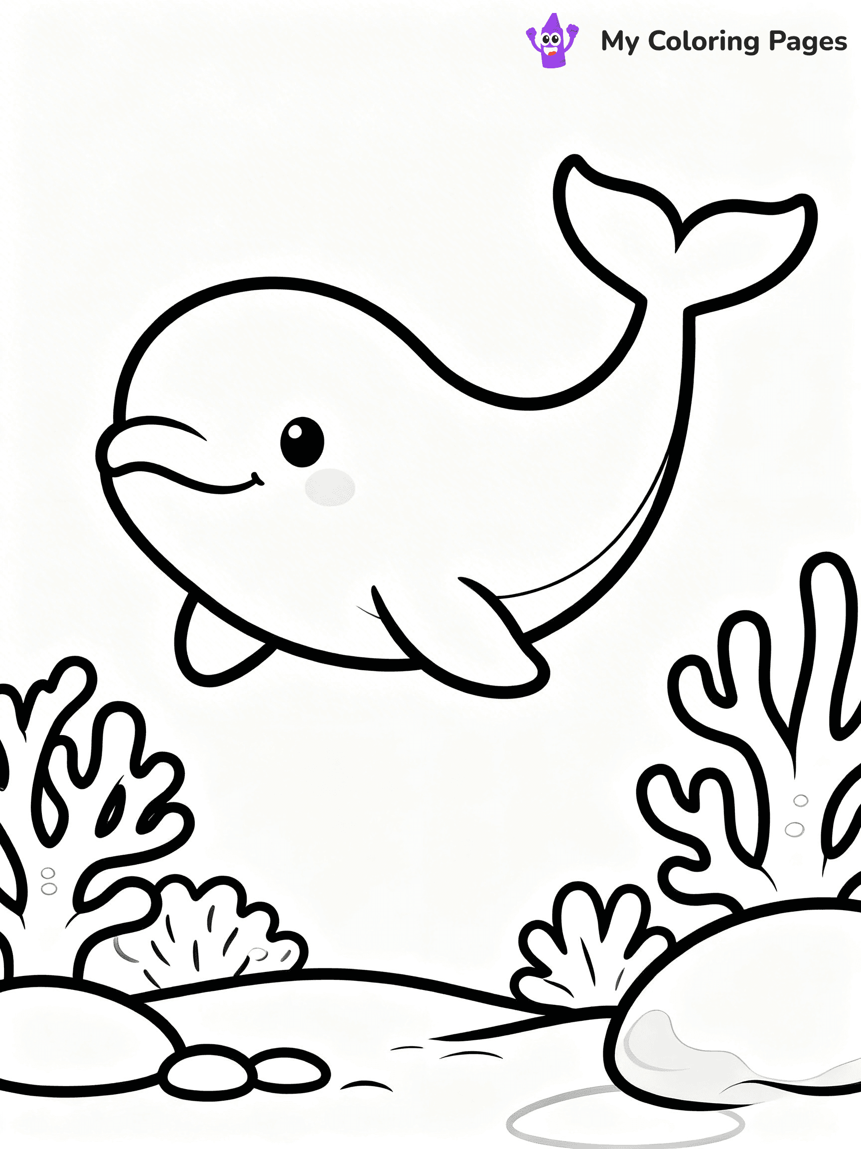 Beluga Whale Coloring Pages - 13