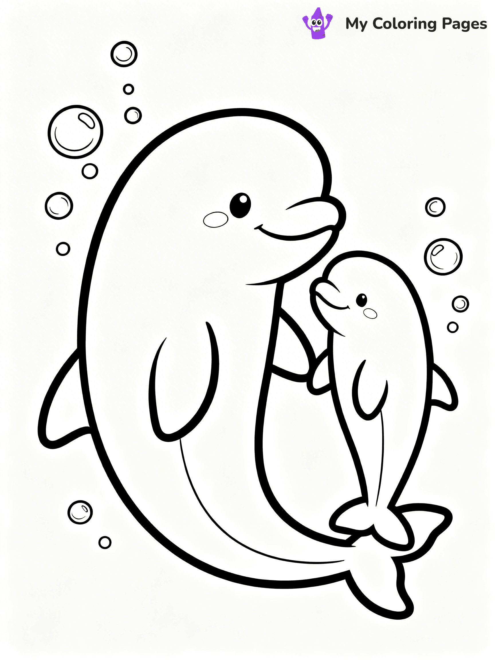 Beluga Whale Coloring Pages - 5