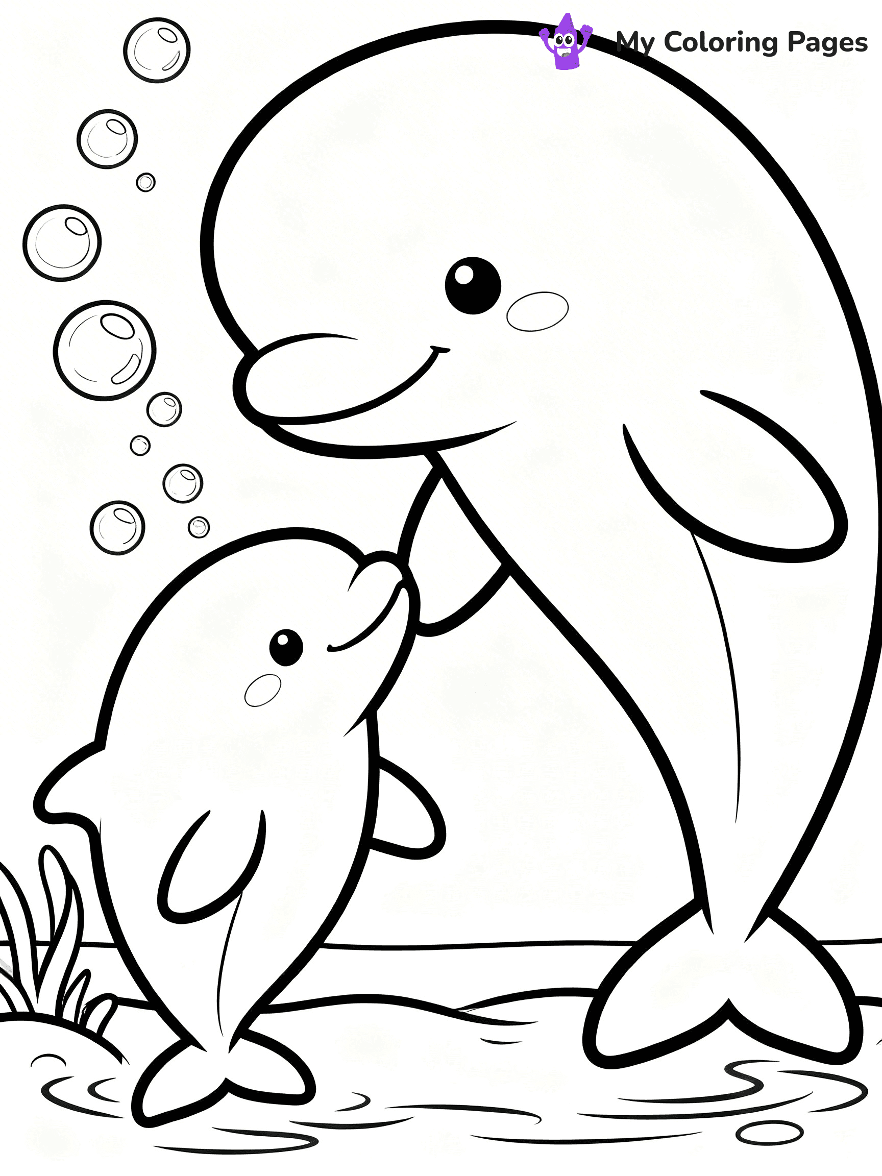 Beluga Whale Coloring Pages - 4