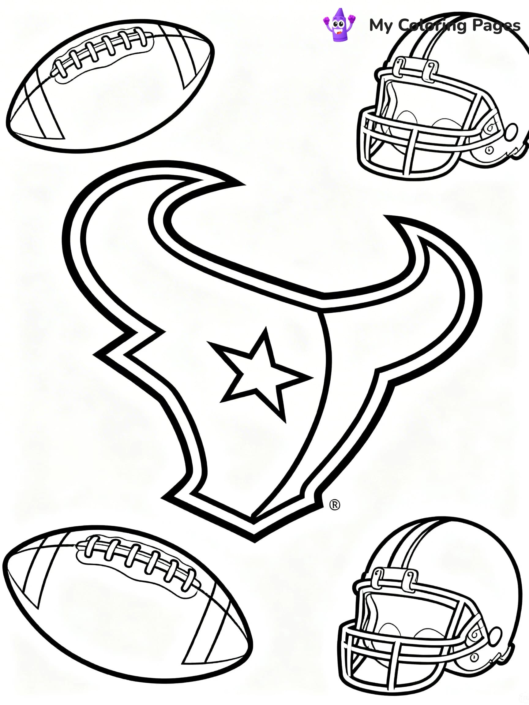 Texans Coloring Pages - 23