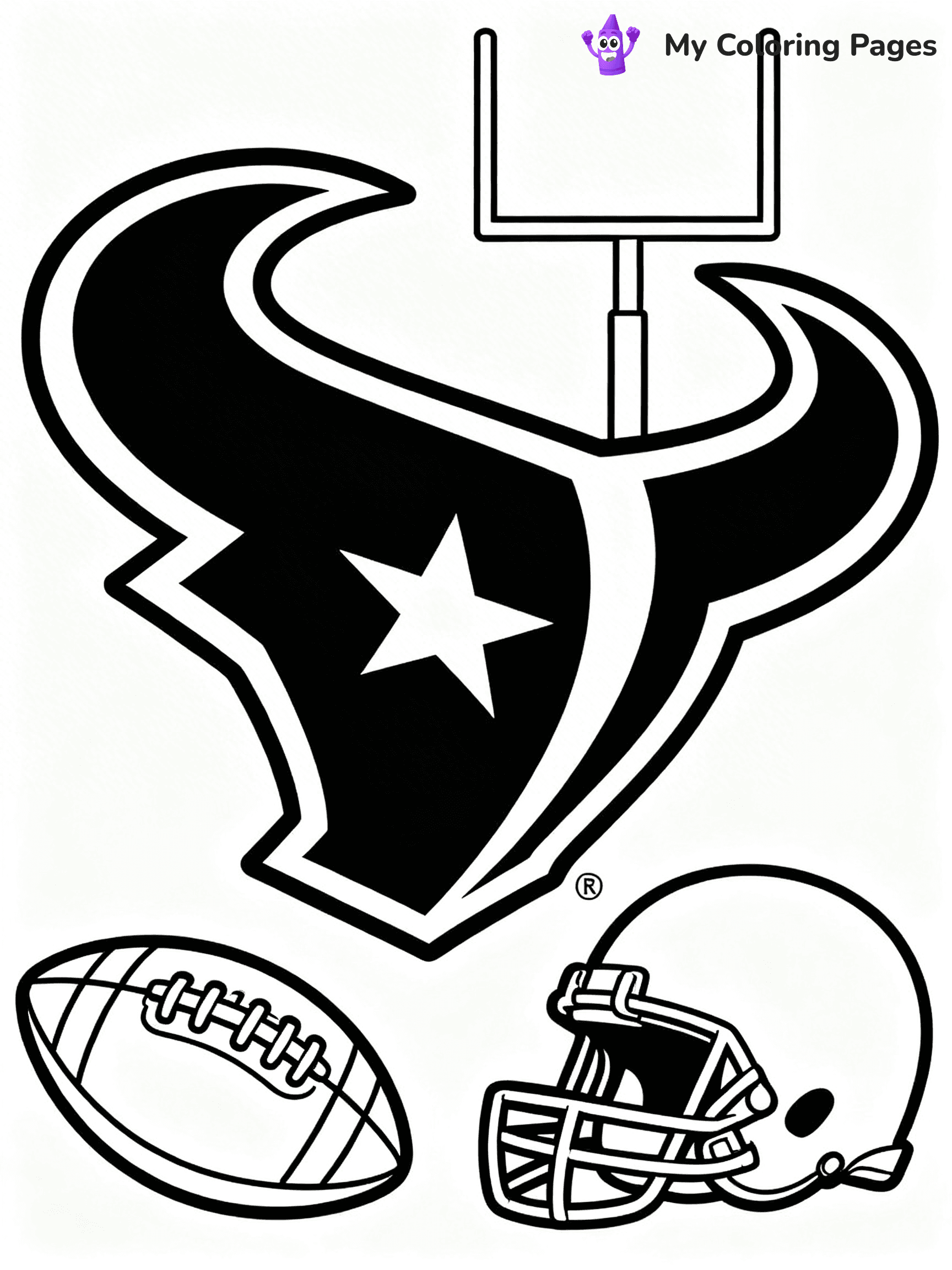 Texans Coloring Pages - 21
