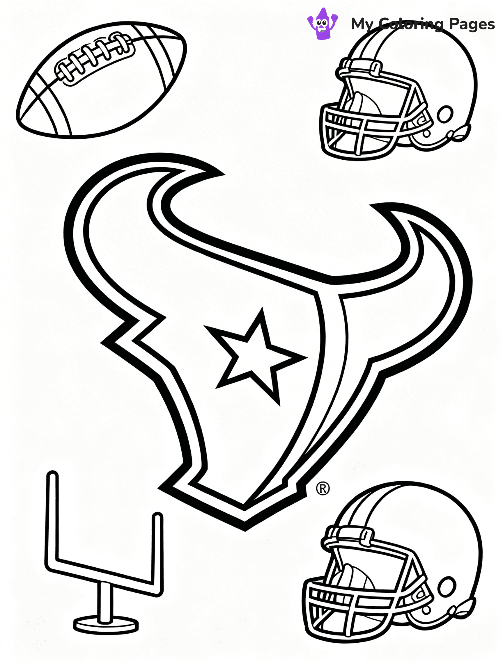 Texans Coloring Pages - 20