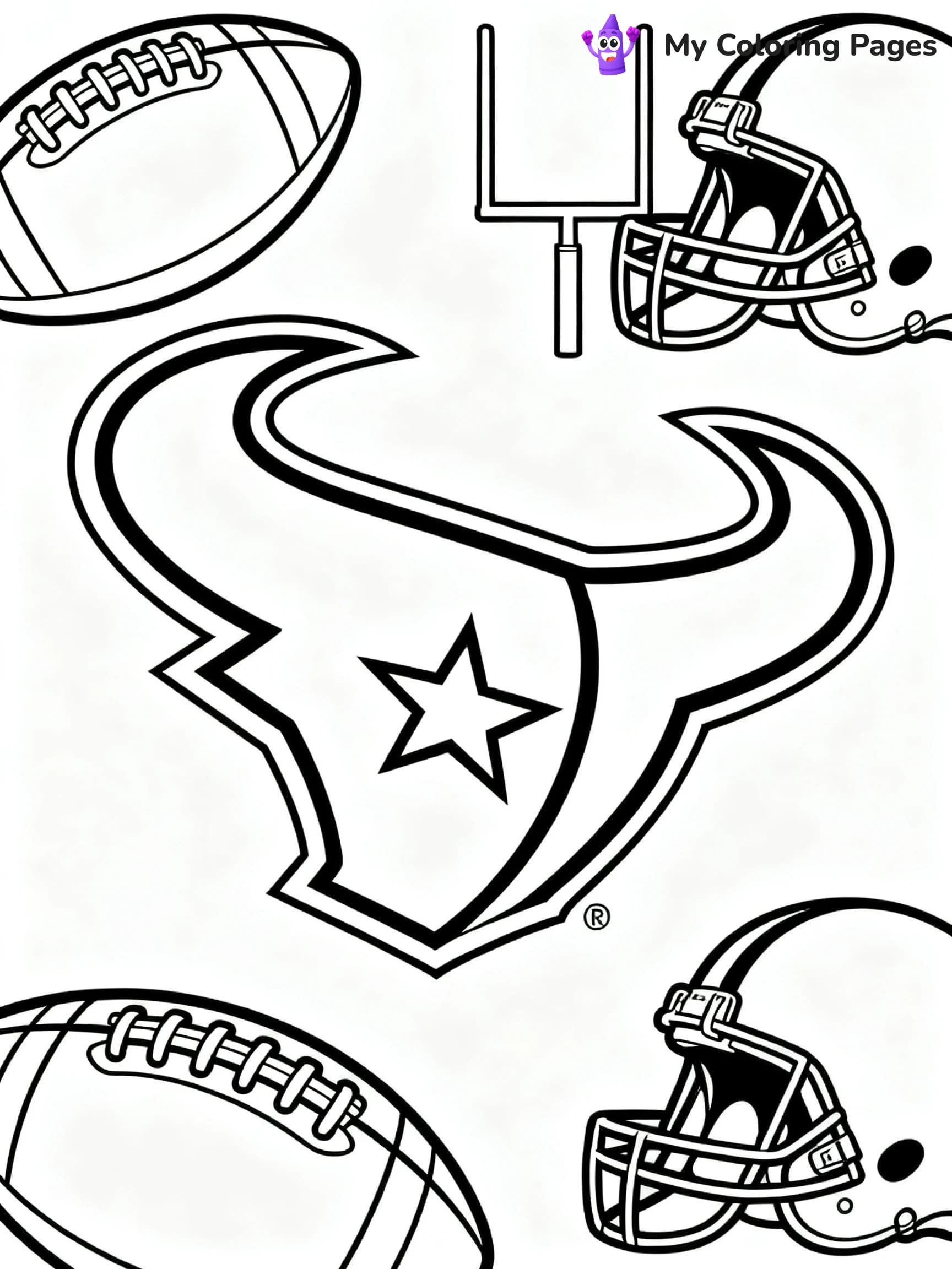 Texans Coloring Pages - 14