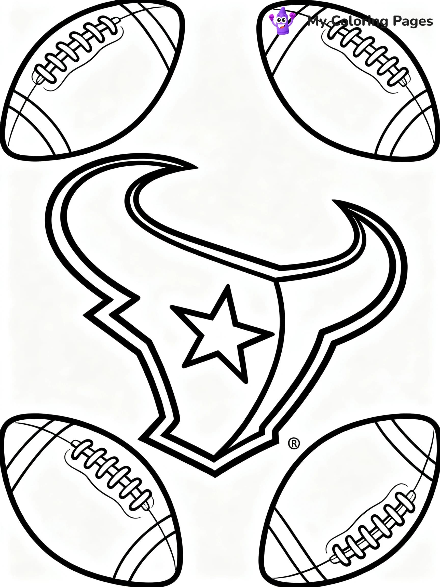Texans Coloring Pages - 12