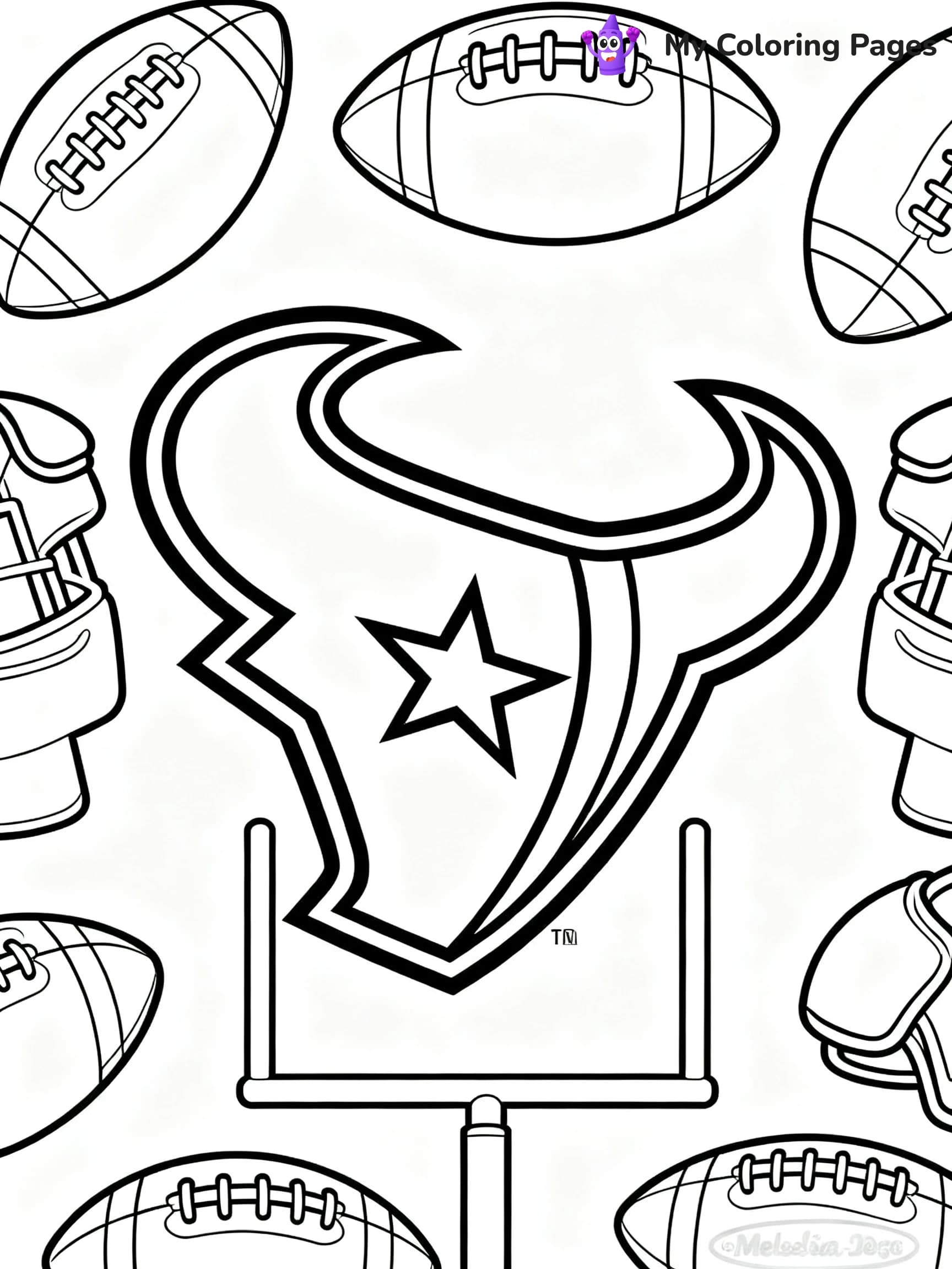 Texans Coloring Pages - 11