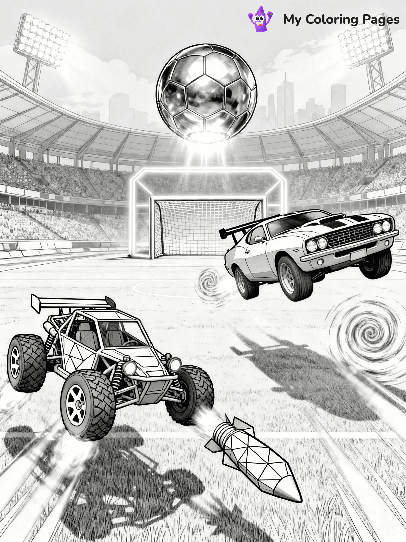 Rocket League Coloring Pages - 17