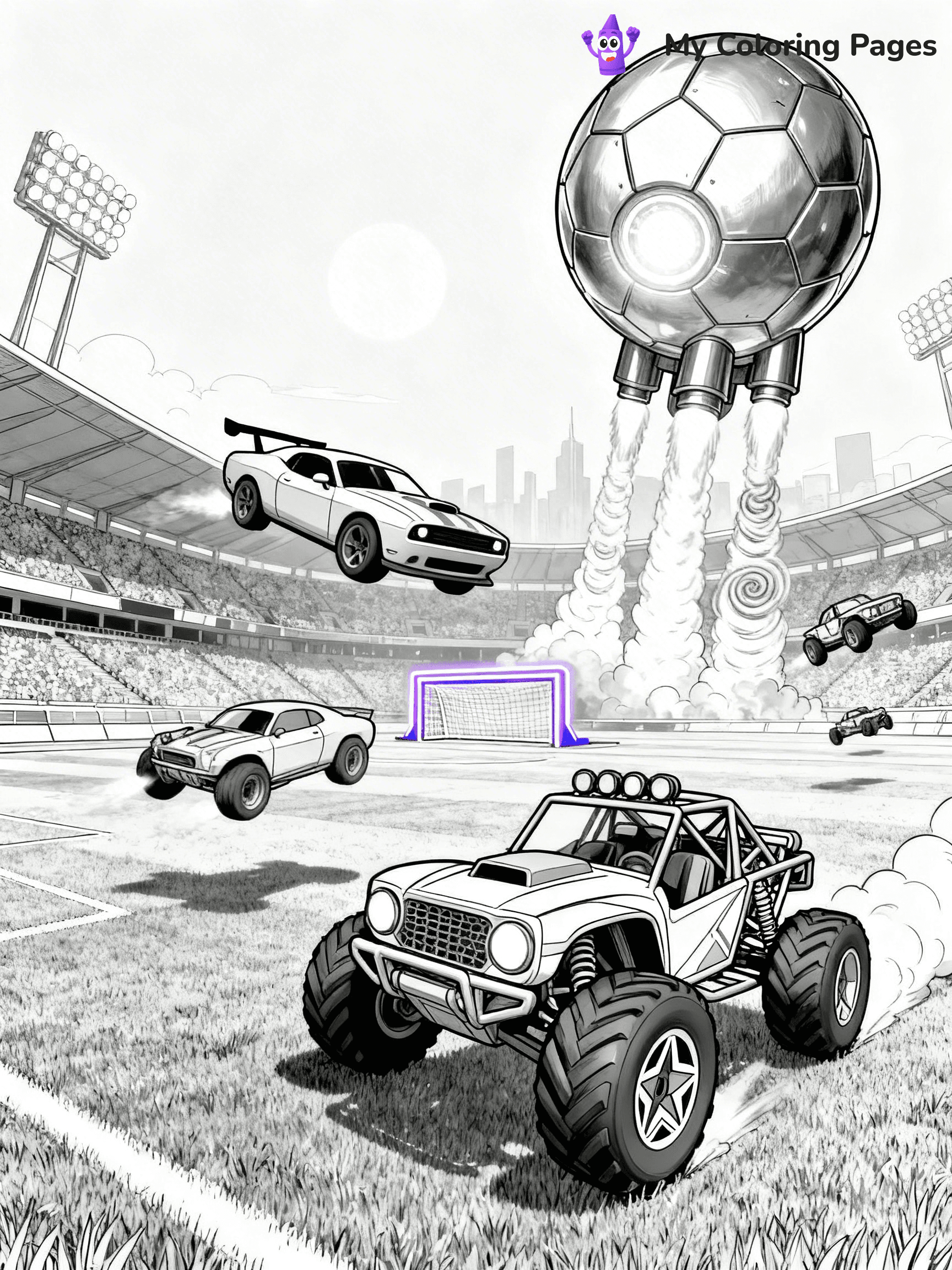 Rocket League Coloring Pages - 16