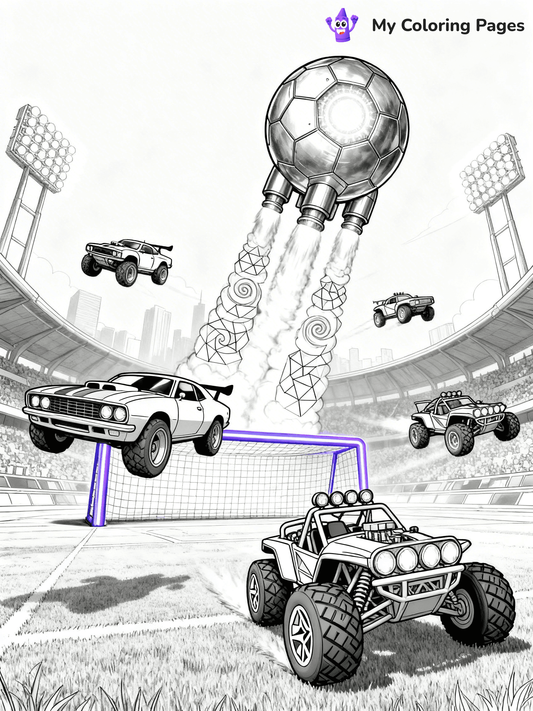 Rocket League Coloring Pages - 15