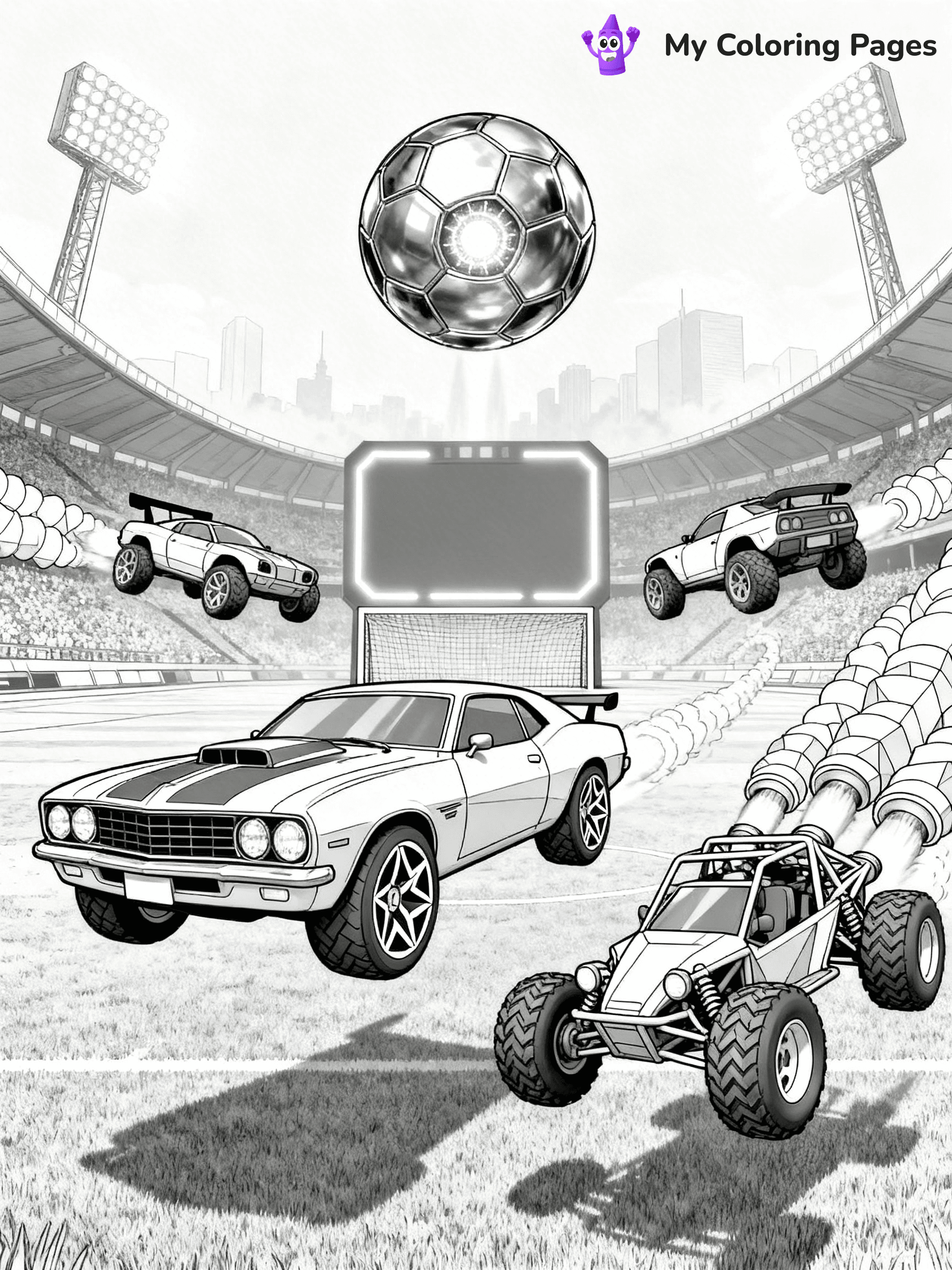 Rocket League Coloring Pages - 14