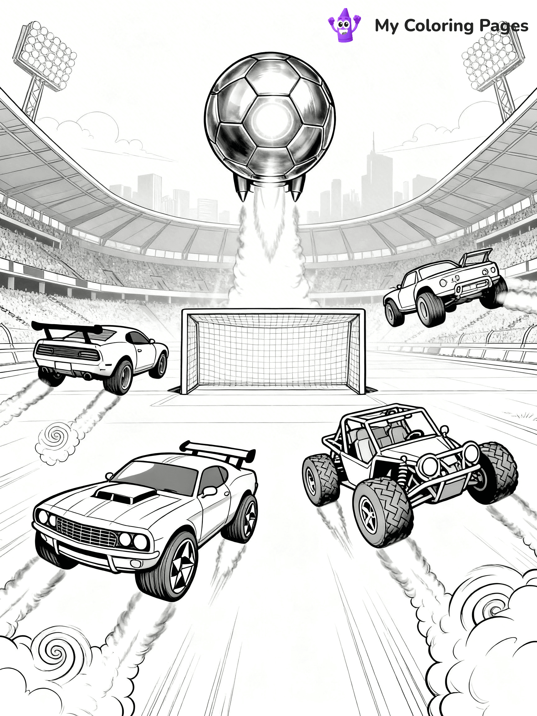 Rocket League Coloring Pages - 13