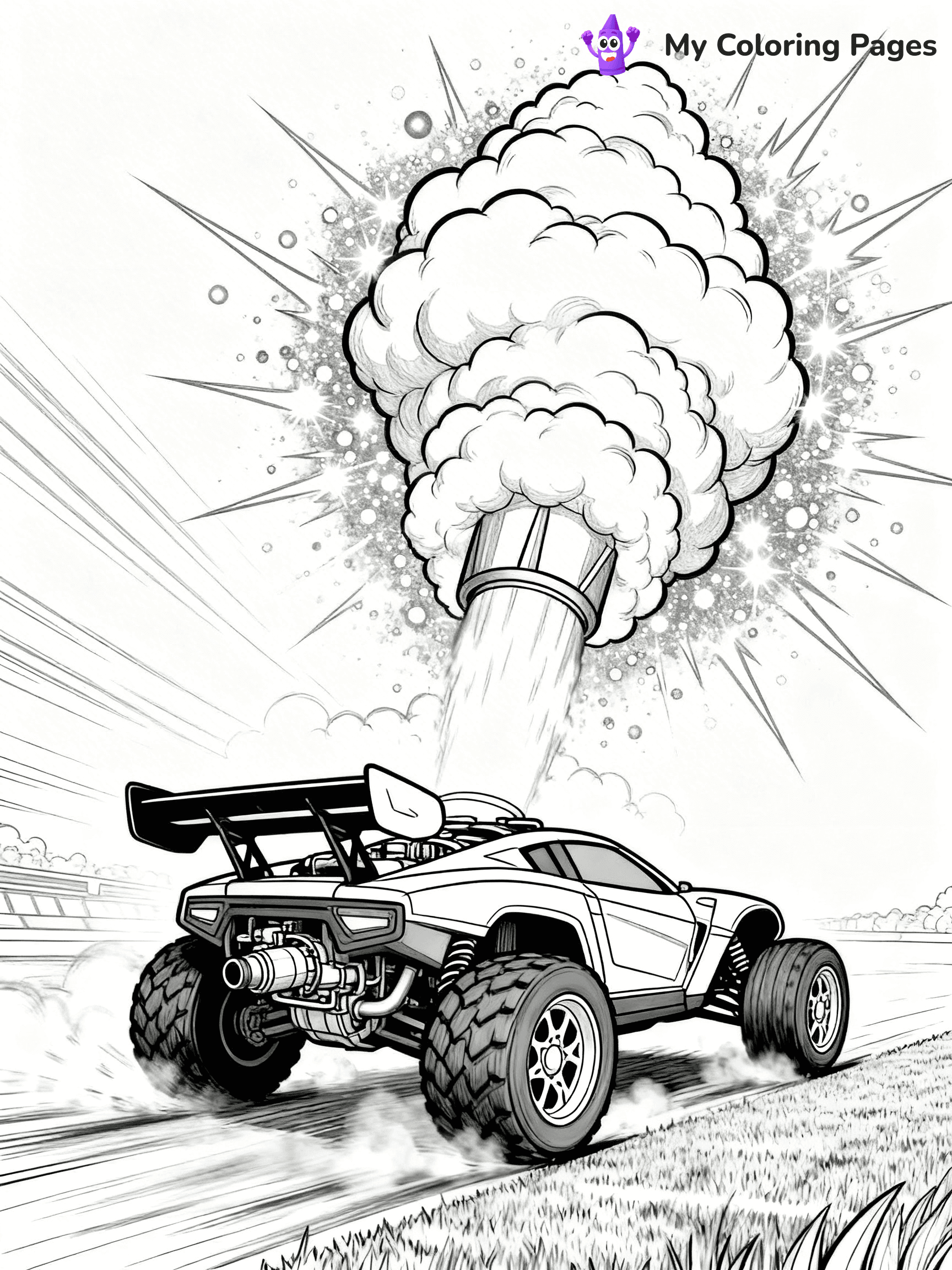 Rocket League Coloring Pages - 10