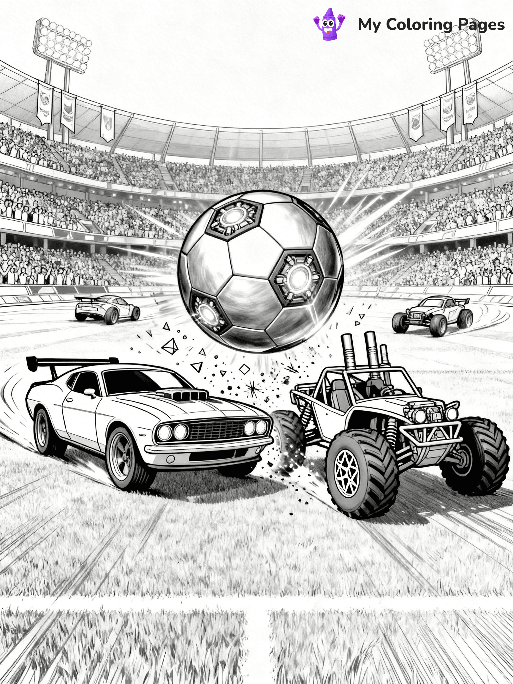 Rocket League Coloring Pages - 6
