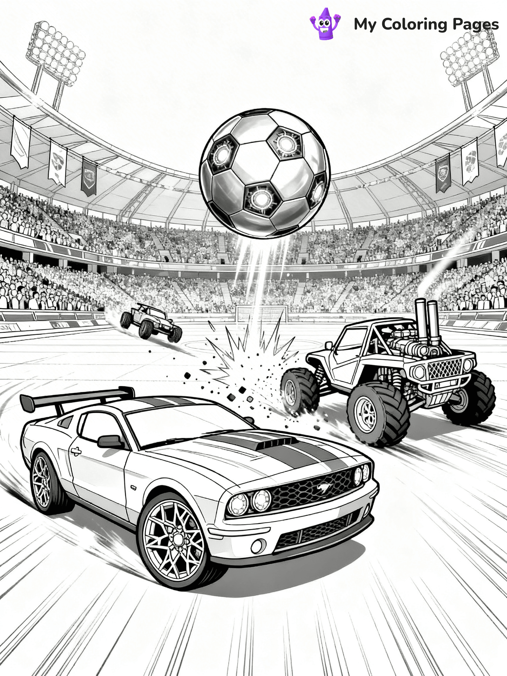 Rocket League Coloring Pages - 4
