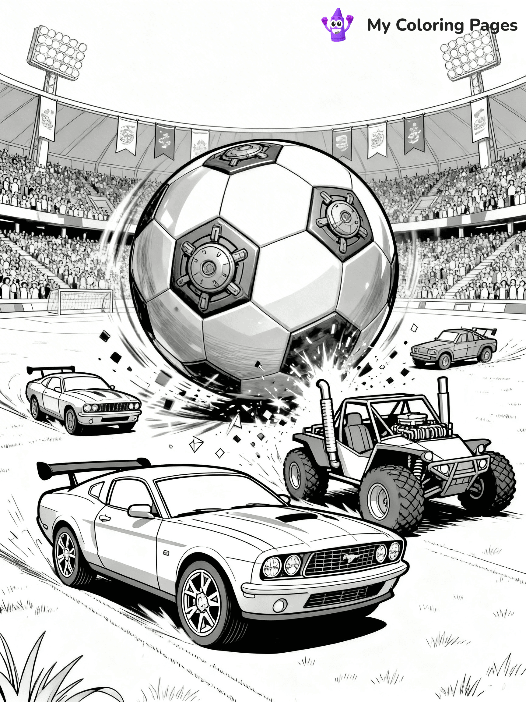 Rocket League Coloring Pages - 3