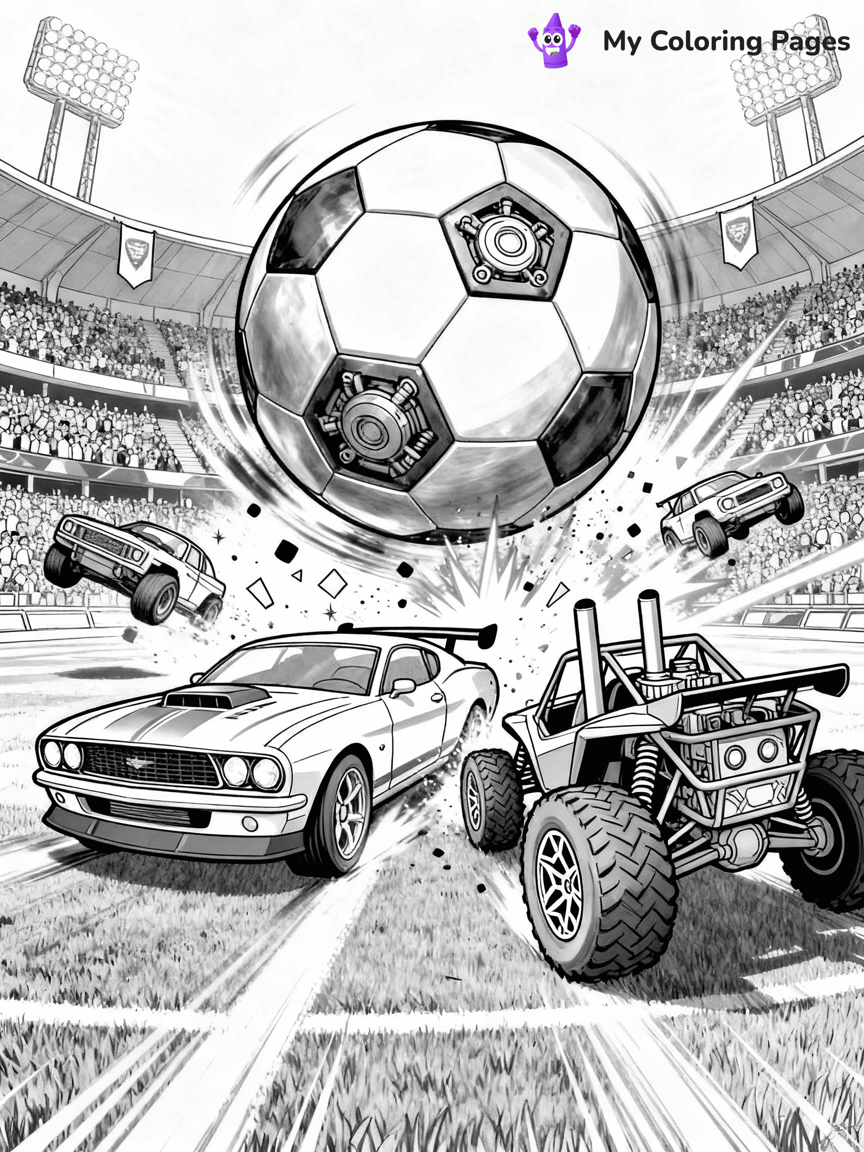 Rocket League Coloring Pages - 2