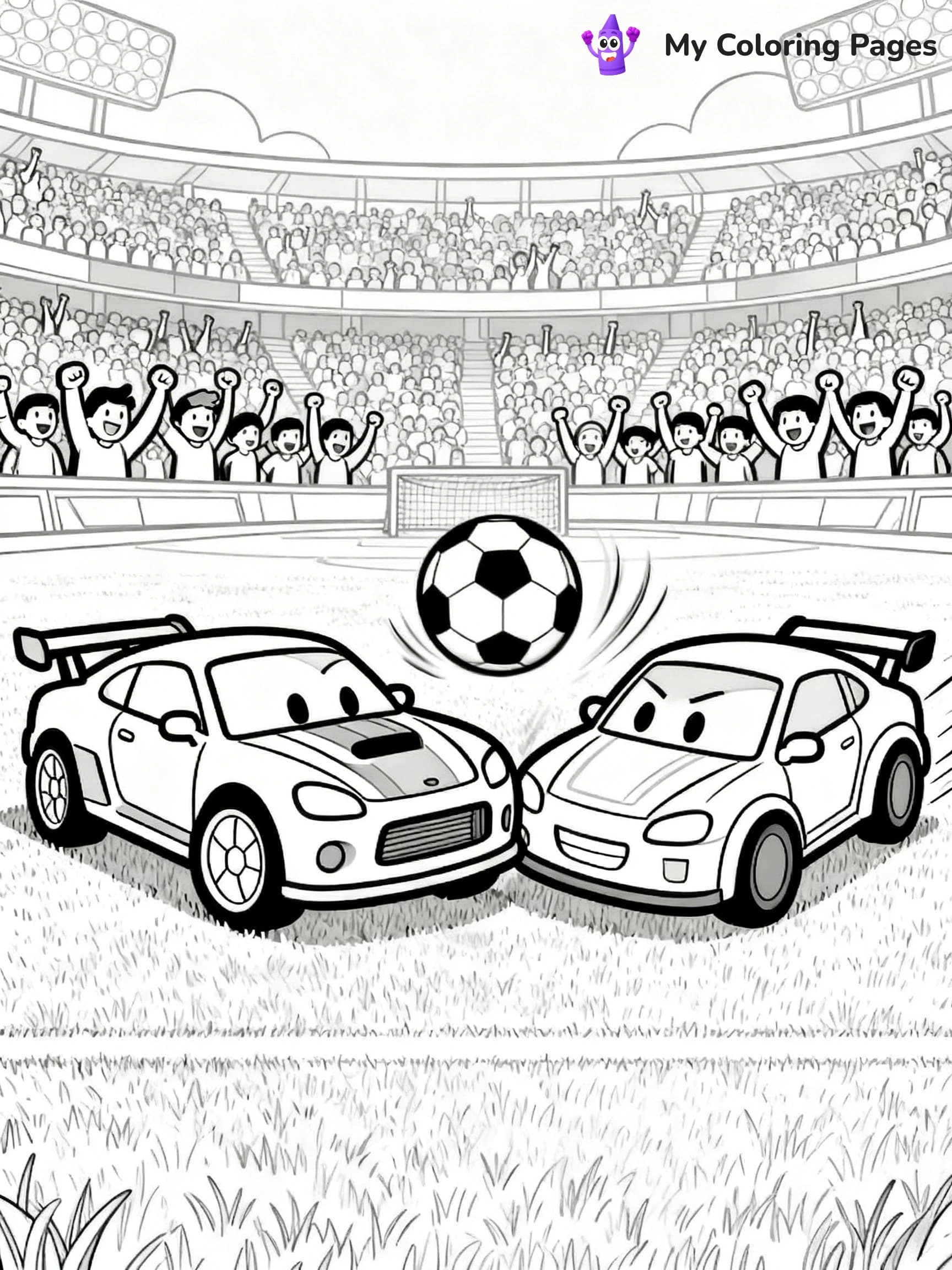 Rocket League Coloring Pages - 1