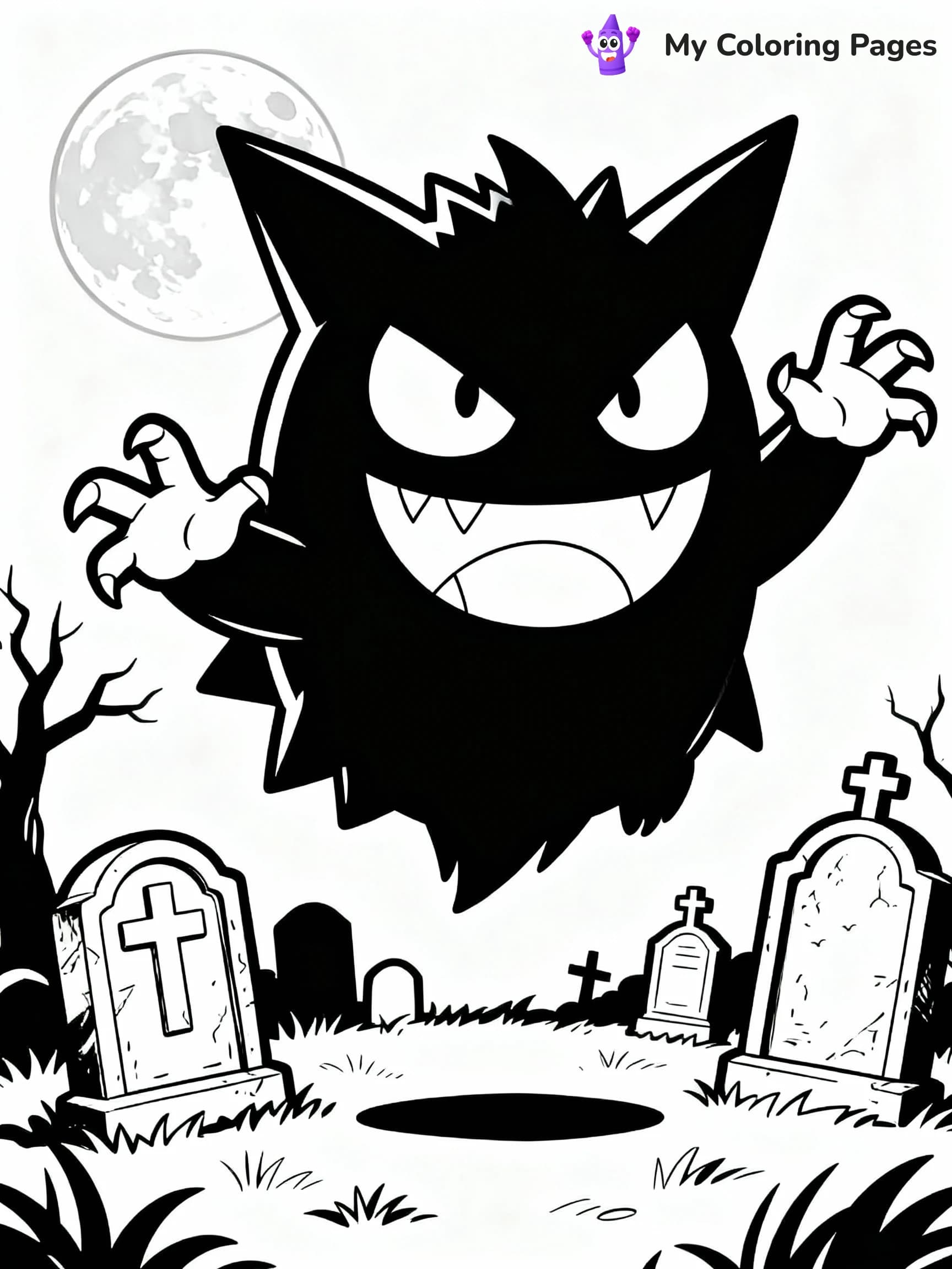 Halloween Pokemon Coloring Pages - 23