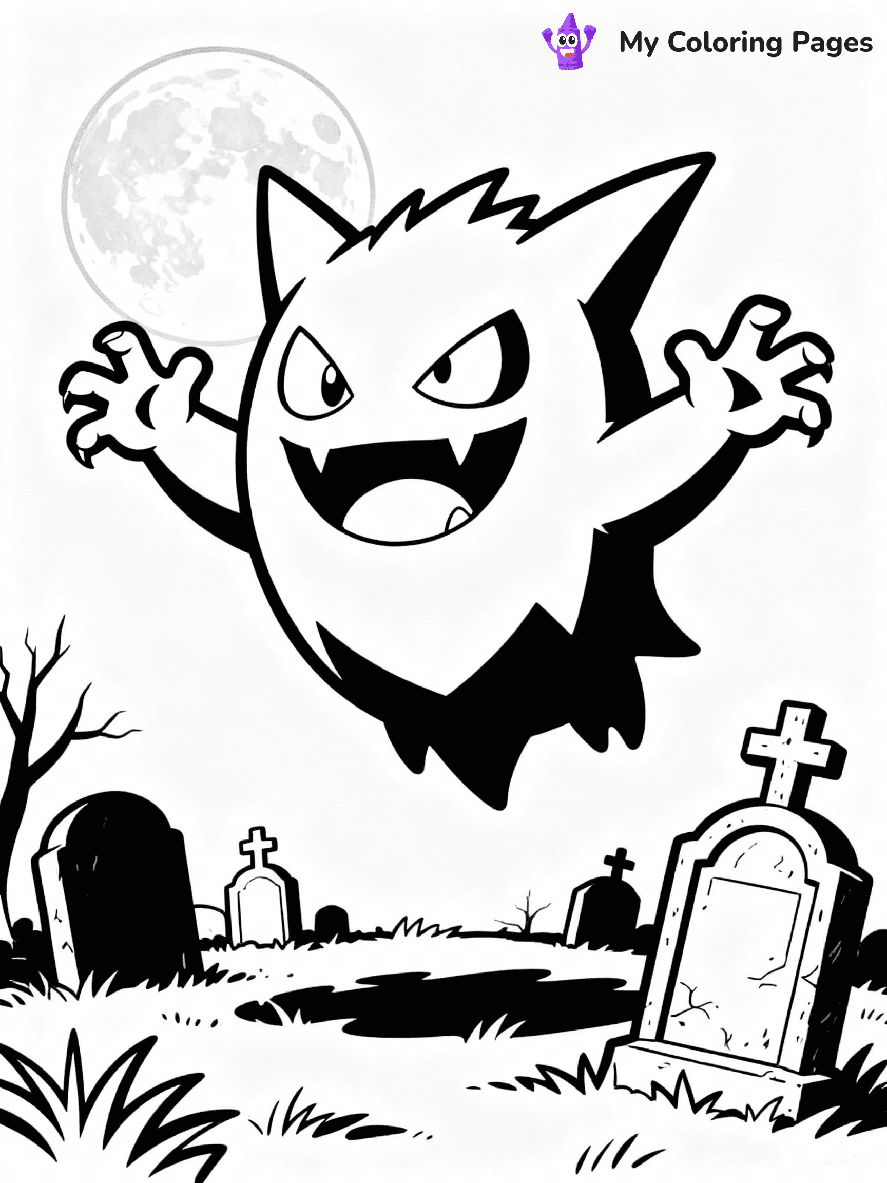 Halloween Pokemon Coloring Pages - 22