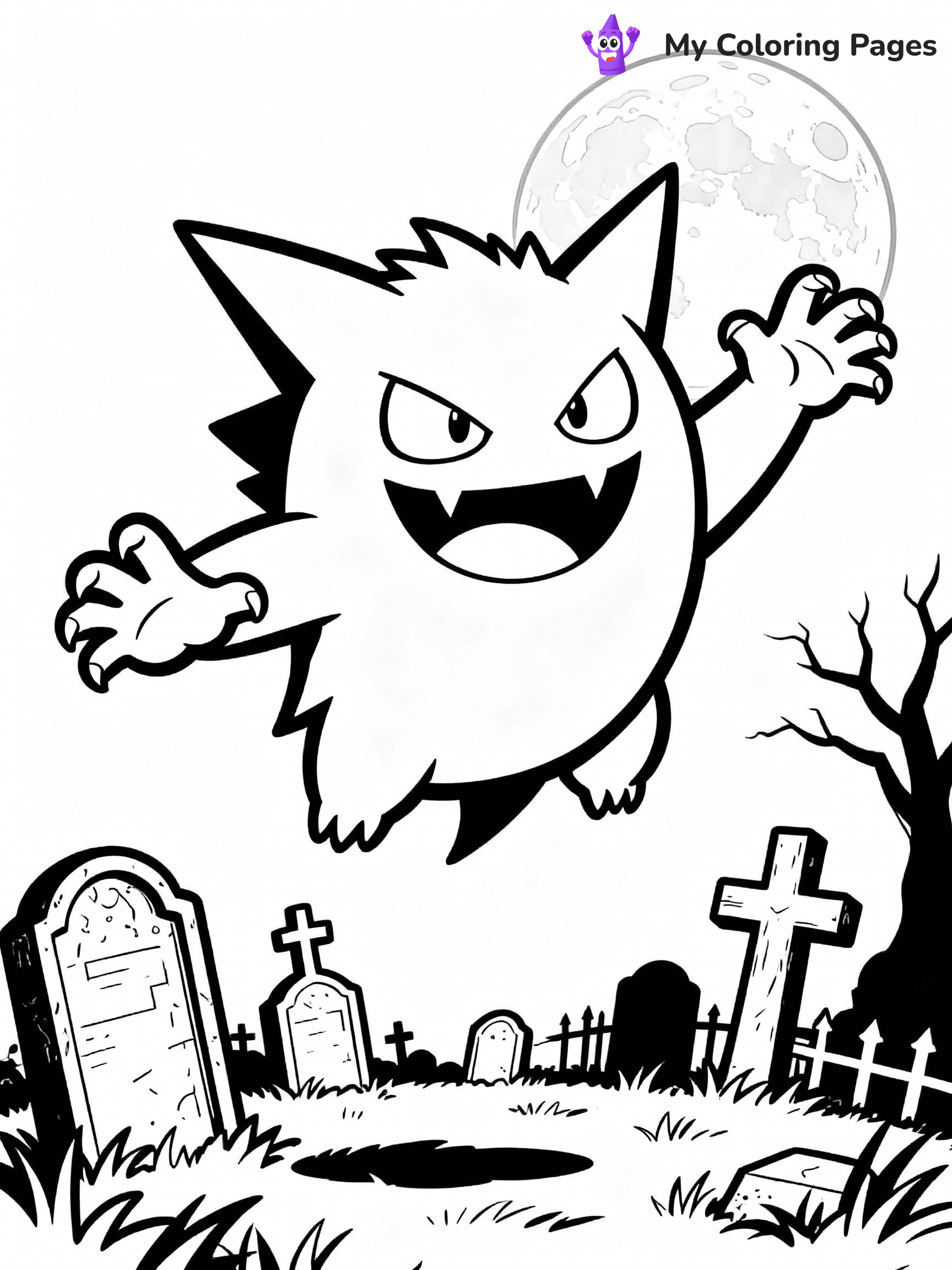 Halloween Pokemon Coloring Pages - 20