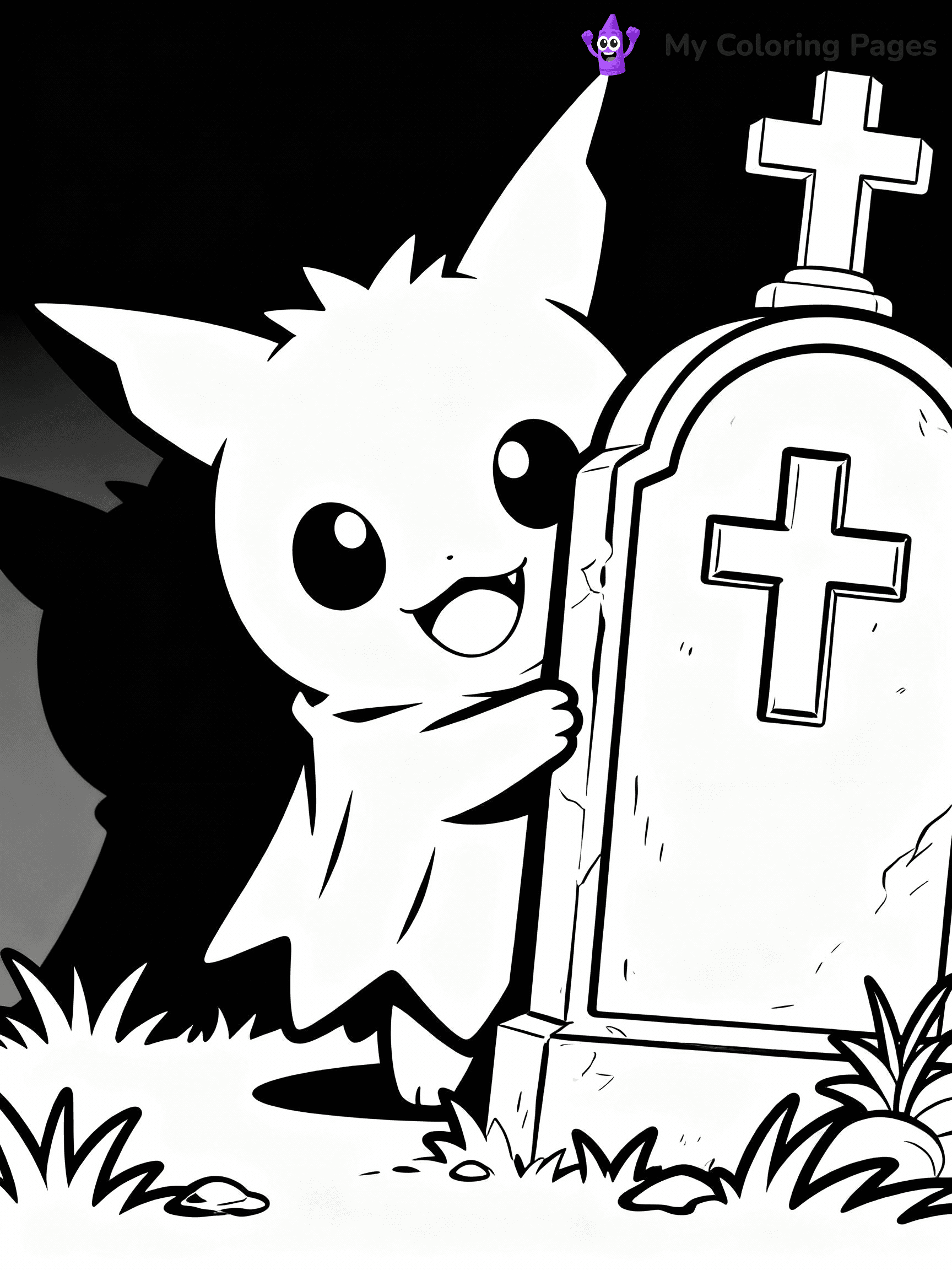 Halloween Pokemon Coloring Pages - 16