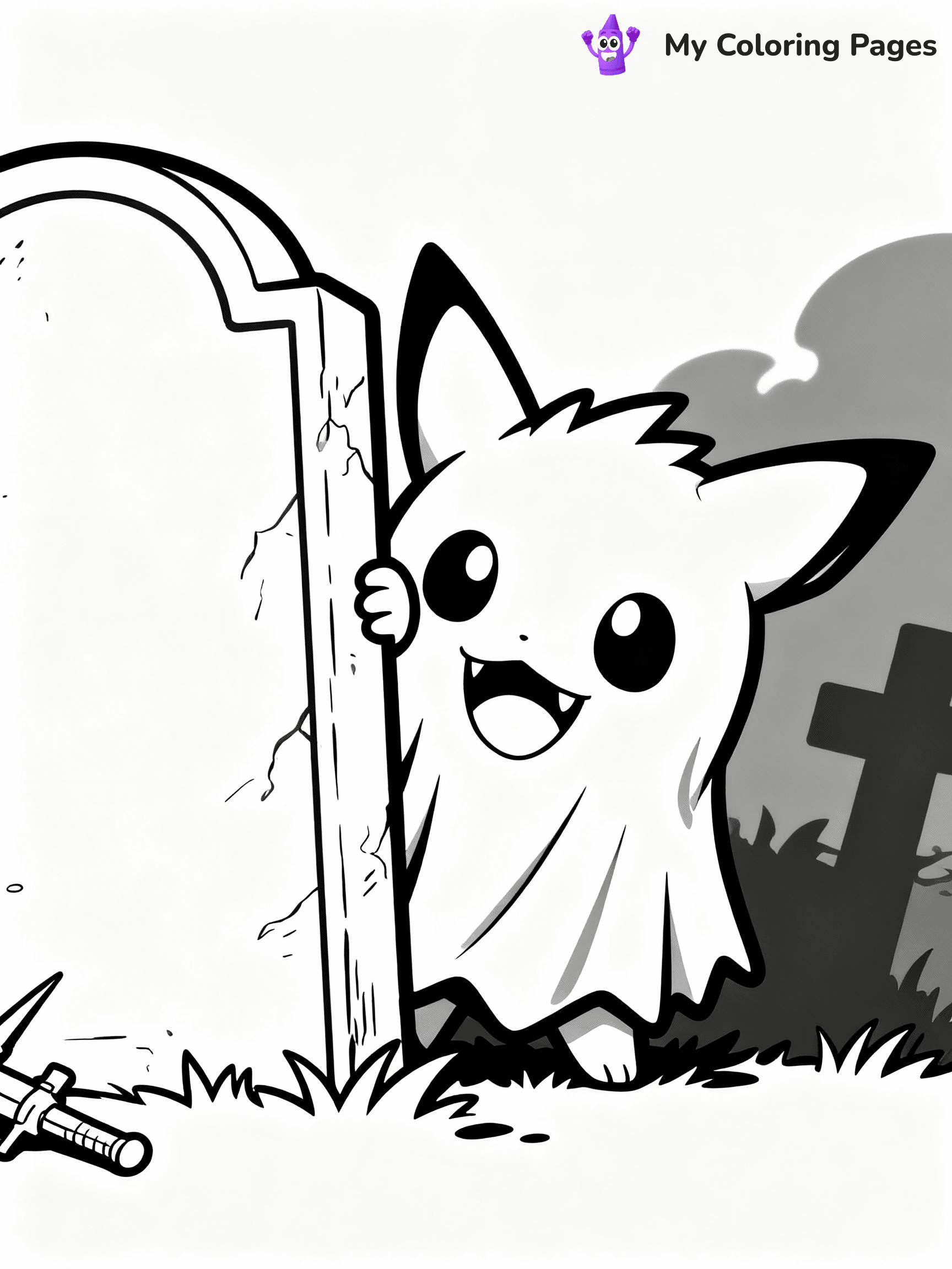 Halloween Pokemon Coloring Pages - 15