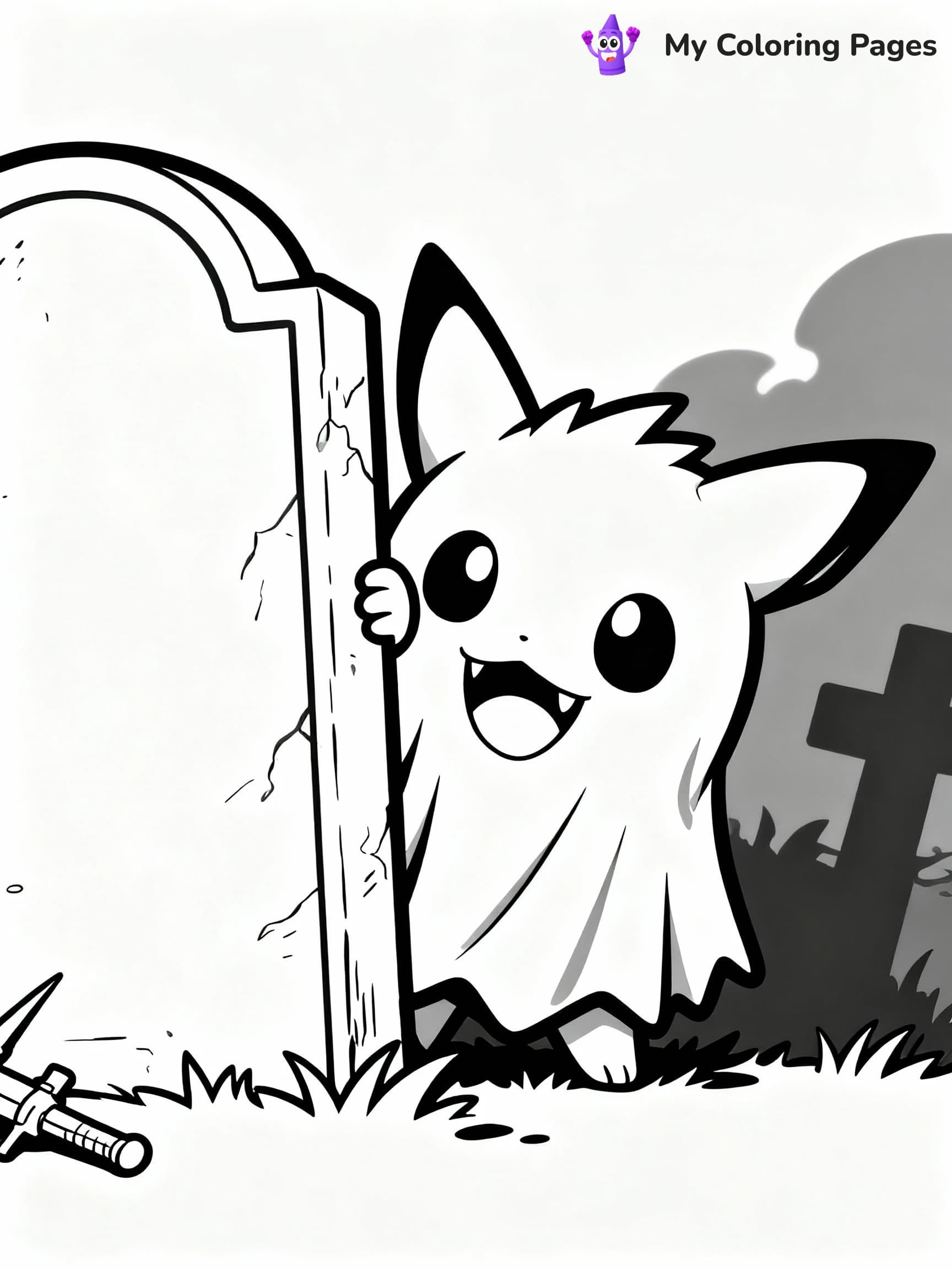 Halloween Pokemon Coloring Pages - 15