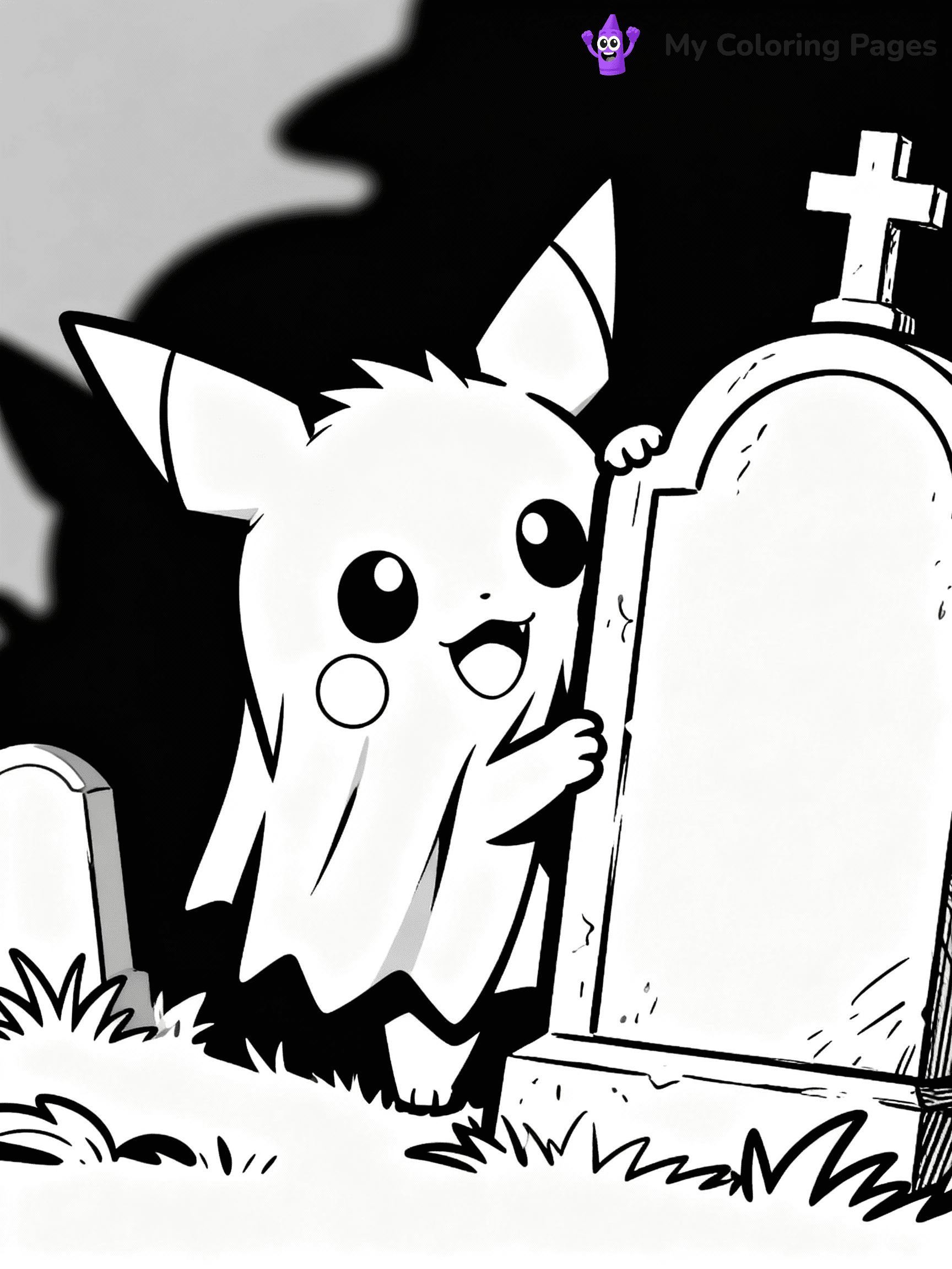 Halloween Pokemon Coloring Pages - 13