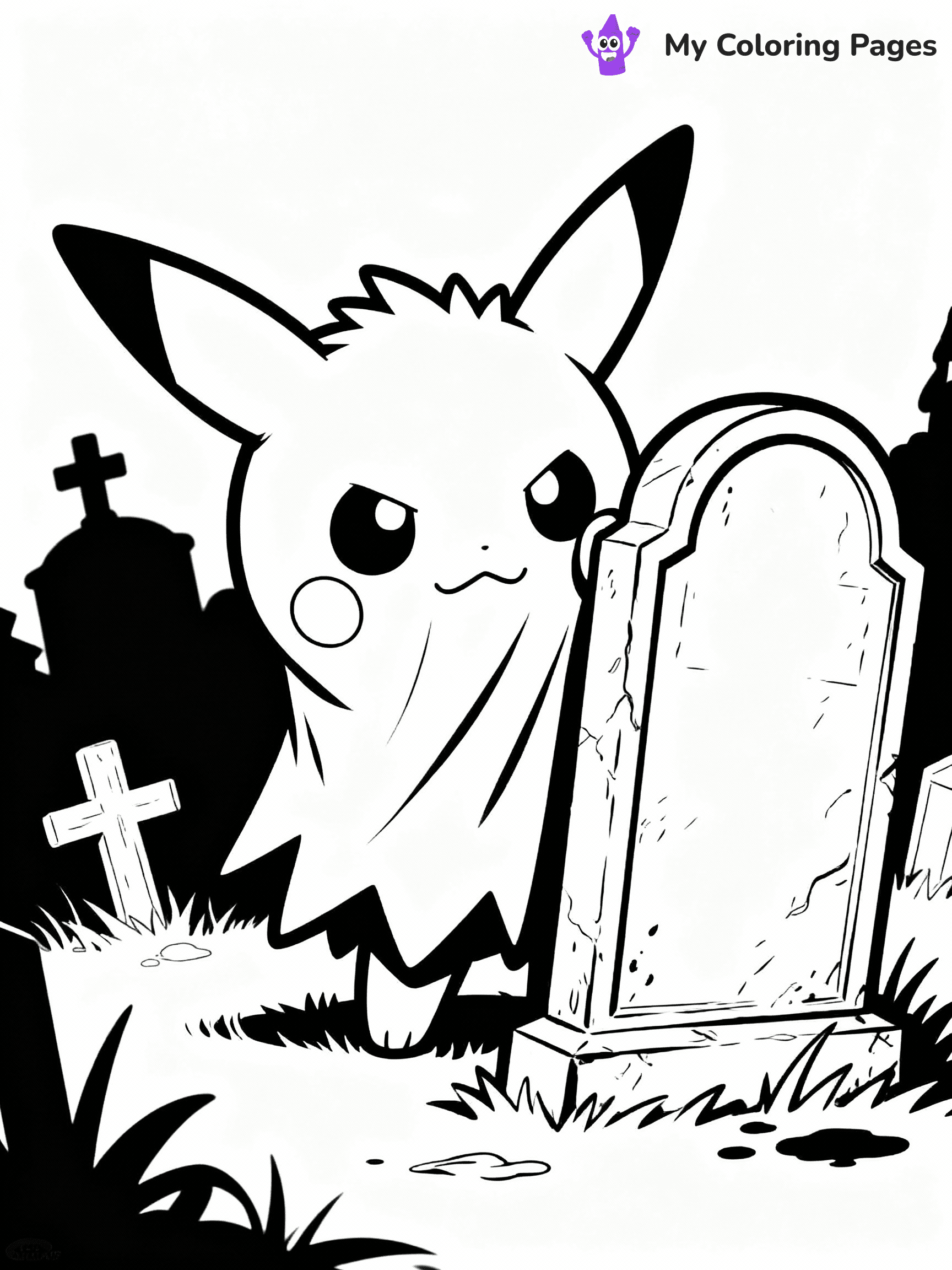 Halloween Pokemon Coloring Pages - 12