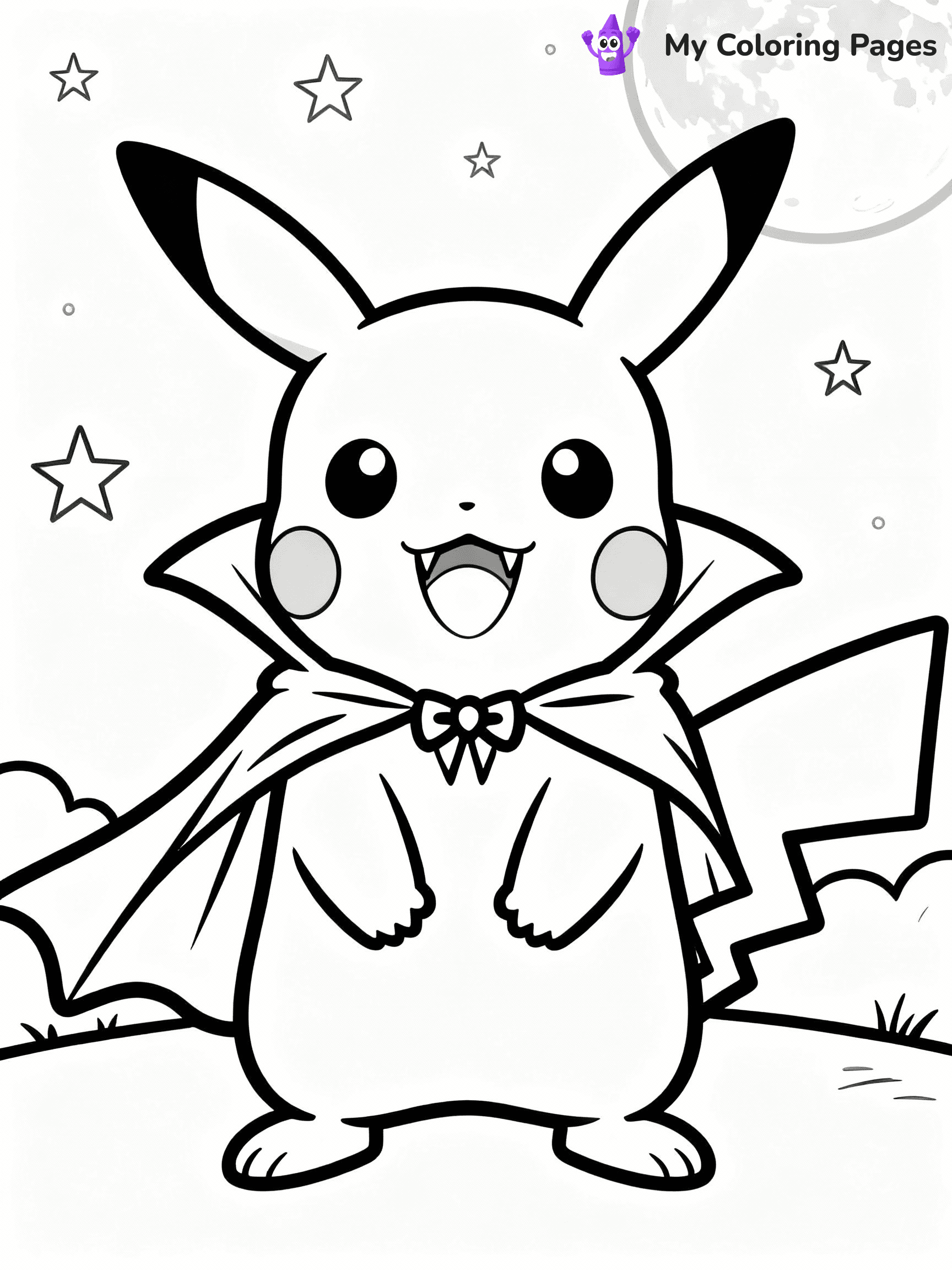 Halloween Pokemon Coloring Pages - 7
