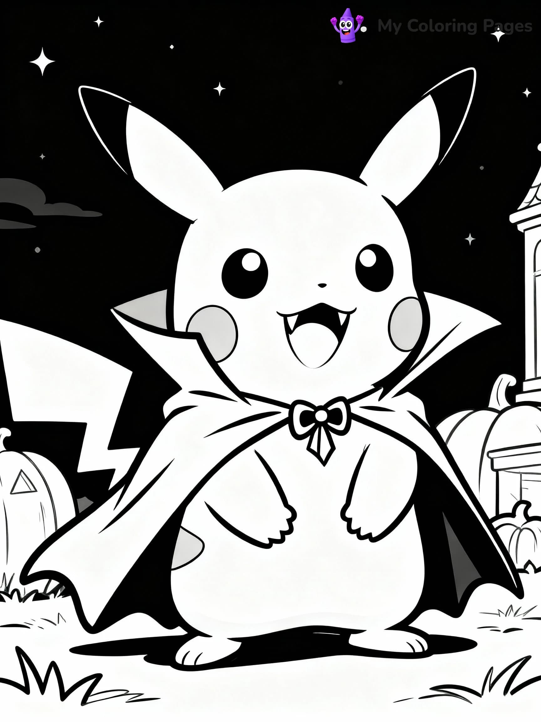 Halloween Pokemon Coloring Pages - 5