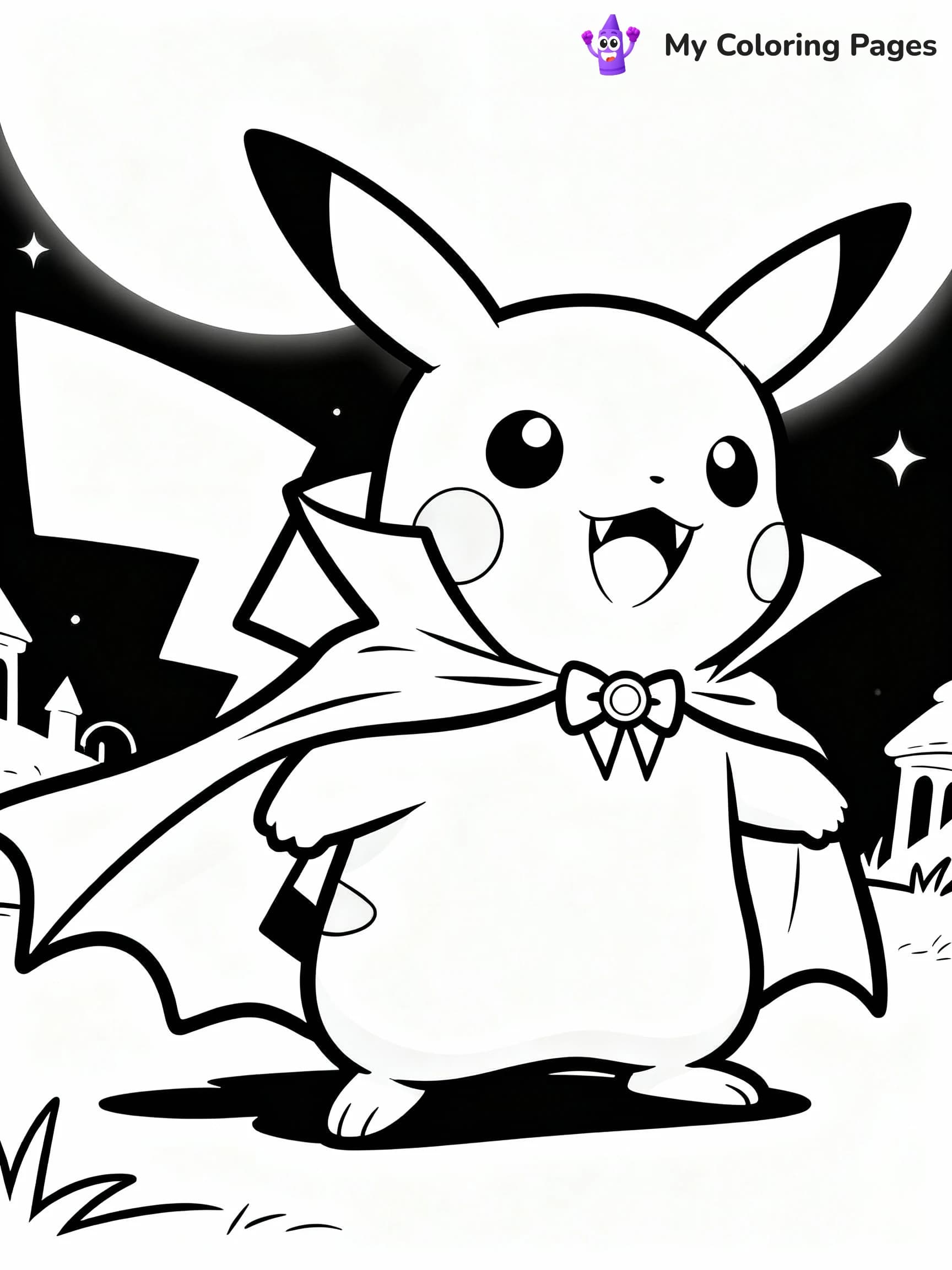 Halloween Pokemon Coloring Pages - 4