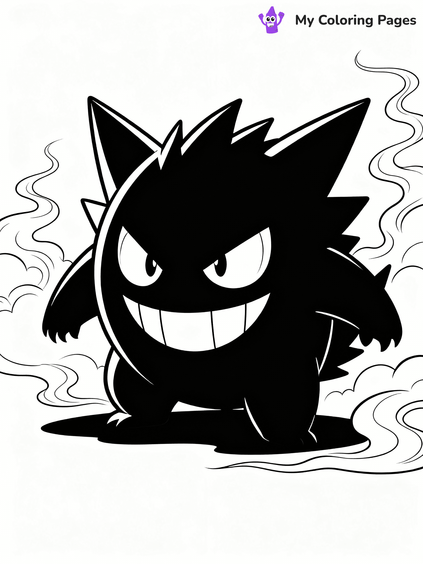 Halloween Pokemon Coloring Pages - 3
