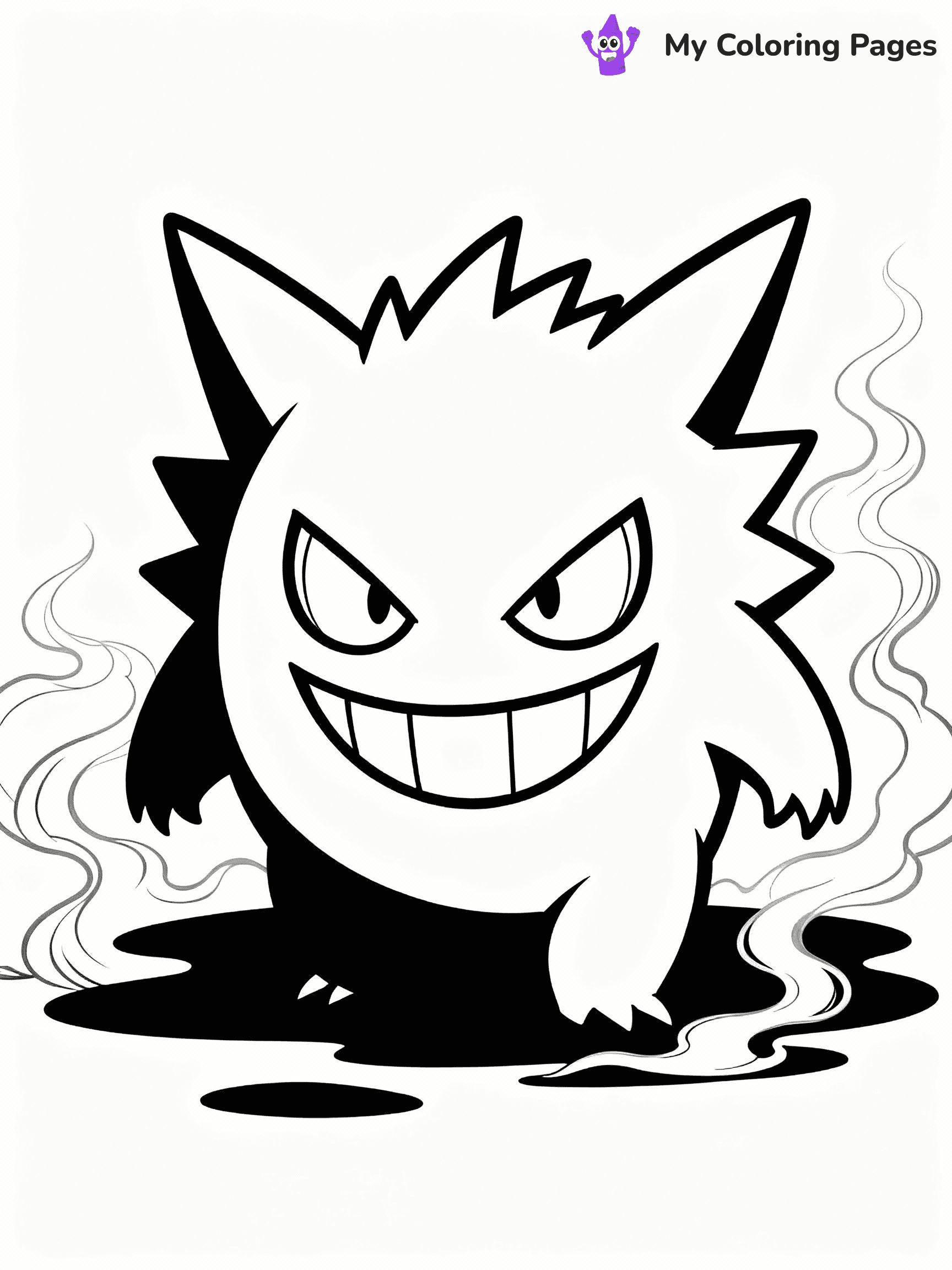 Halloween Pokemon Coloring Pages - 2