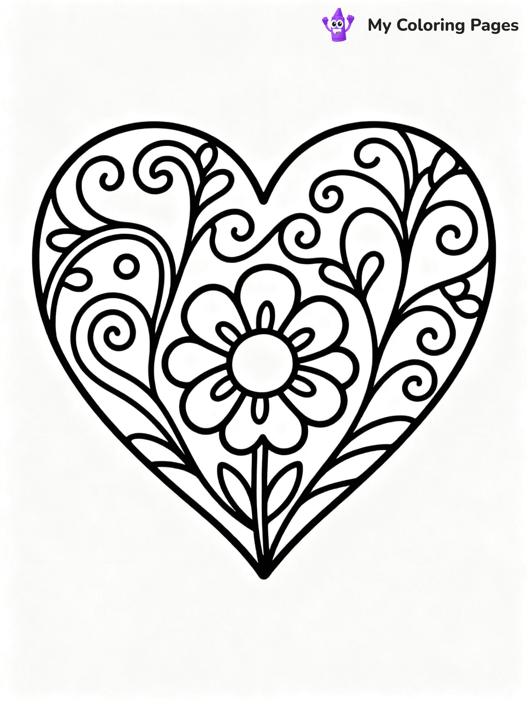 ⚠️ CRITICAL REQUIREMENT - ABSOLUTE BLACK AND WHITE ONLY ⚠️
This MUST be a BLACK AND WHITE line drawing ONLY. NO COLORS whatsoever.
- ONLY pure black lines (#000000) on pure white background (#FFFFFF)
- ABSOLUTELY NO colors, NO shading, NO gradients, NO grayscale
- If there are ANY colors in the output, the image is REJECTED
- This is a COLORING PAGE - meant to be COLORED IN by children
- The output must be UNCOLORED line art ready for coloring
⚠️ SUBJECT TO DRAW: Heart with intricate floral designs, swirling vines, elegant outline style
(REMEMBER: Output must be BLACK AND WHITE line art only, NOT colored!)
# COLORING PAGE: BLACK OUTLINES ONLY - WHITE BACKGROUND MANDATORY
Create a **coloring book page** using EXACTLY two values: black lines, white space.
## NON-NEGOTIABLE BINARY RULES
- **ONLY #000000 (black) and #FFFFFF (white)** - NO other values exist
- **EVERY PIXEL = BLACK OR WHITE** - no gray/shading/antialiasing
- **WHITE BACKGROUND MANDATORY** - entire canvas stays white
- **ALL SHAPES HOLLOW** - everything is empty outlines waiting to be colored
- **FORBIDDEN:** fills, shading, gradients, patterns, textures, colors
- **NO SOLID REGIONS** - if it's not a thin line, it's wrong
## Universal Line Standards
- Black outlines ONLY - thin, uniform weight
- Every shape completely empty inside
- Closed contours suitable for coloring
- Simple flat illustration - zero depth/3D/realism
- **Style:** Whimsical Doodle Art Alley - rounded, friendly outlines (unless specified)
## Everything = Outline Only
- Characters/animals: hollow shapes
- Objects/clothing: empty contours
- Backgrounds/scenery: line work only
- Natural elements: outlined forms
- Dark/night areas: don't exist (use outlined symbols)
- Textures/patterns: convert to simple lines
## The Test
Can a child color EVERY white space with crayons? If any area is pre-filled/shaded/gray or colored in, it FAILS. Every shape must be waiting to receive color.
**FINAL OUTPUT**: Binary coloring page. Black lines define shapes. White spaces ready for coloring. Nothing else exists. No exceptions. Print-ready.
⚠️ FINAL REMINDER: Draw the subject "Heart with intricate floral designs, swirling vines, elegant outline style" as BLACK AND WHITE line art. Zero colors in output.