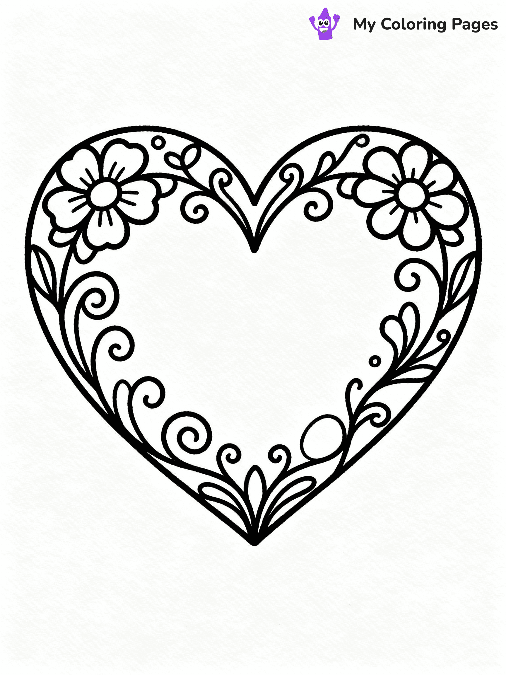 ⚠️ CRITICAL REQUIREMENT - ABSOLUTE BLACK AND WHITE ONLY ⚠️
This MUST be a BLACK AND WHITE line drawing ONLY. NO COLORS whatsoever.
- ONLY pure black lines (#000000) on pure white background (#FFFFFF)
- ABSOLUTELY NO colors, NO shading, NO gradients, NO grayscale
- If there are ANY colors in the output, the image is REJECTED
- This is a COLORING PAGE - meant to be COLORED IN by children
- The output must be UNCOLORED line art ready for coloring
⚠️ SUBJECT TO DRAW: Heart with intricate floral designs, swirling vines, elegant outline style
(REMEMBER: Output must be BLACK AND WHITE line art only, NOT colored!)
# COLORING PAGE: BLACK OUTLINES ONLY - WHITE BACKGROUND MANDATORY
Create a **coloring book page** using EXACTLY two values: black lines, white space.
## NON-NEGOTIABLE BINARY RULES
- **ONLY #000000 (black) and #FFFFFF (white)** - NO other values exist
- **EVERY PIXEL = BLACK OR WHITE** - no gray/shading/antialiasing
- **WHITE BACKGROUND MANDATORY** - entire canvas stays white
- **ALL SHAPES HOLLOW** - everything is empty outlines waiting to be colored
- **FORBIDDEN:** fills, shading, gradients, patterns, textures, colors
- **NO SOLID REGIONS** - if it's not a thin line, it's wrong
## Universal Line Standards
- Black outlines ONLY - thin, uniform weight
- Every shape completely empty inside
- Closed contours suitable for coloring
- Simple flat illustration - zero depth/3D/realism
- **Style:** Whimsical Doodle Art Alley - rounded, friendly outlines (unless specified)
## Everything = Outline Only
- Characters/animals: hollow shapes
- Objects/clothing: empty contours
- Backgrounds/scenery: line work only
- Natural elements: outlined forms
- Dark/night areas: don't exist (use outlined symbols)
- Textures/patterns: convert to simple lines
## The Test
Can a child color EVERY white space with crayons? If any area is pre-filled/shaded/gray or colored in, it FAILS. Every shape must be waiting to receive color.
**FINAL OUTPUT**: Binary coloring page. Black lines define shapes. White spaces ready for coloring. Nothing else exists. No exceptions. Print-ready.
⚠️ FINAL REMINDER: Draw the subject "Heart with intricate floral designs, swirling vines, elegant outline style" as BLACK AND WHITE line art. Zero colors in output.